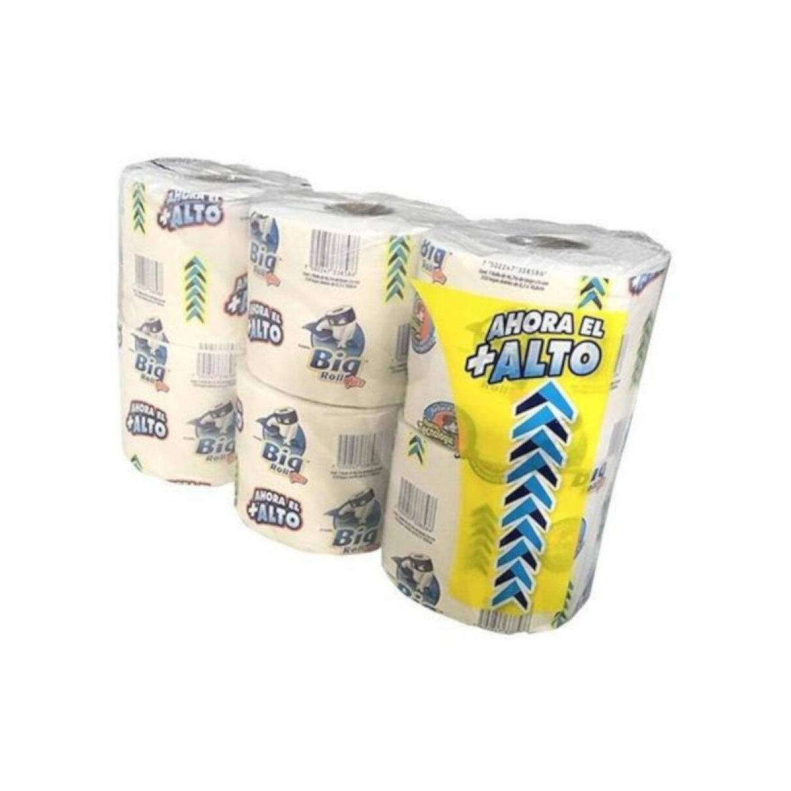 Pack de 8 Papel Hig. Big Roll 550 Hojas Dobles de 6 Rollos