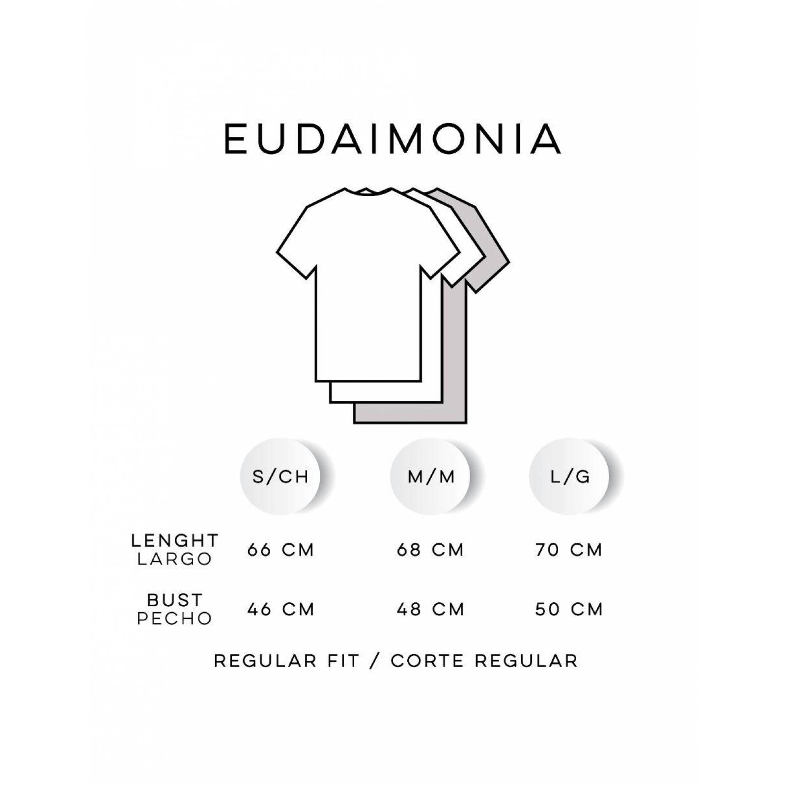 Blusa Blanca mujer Eudaimonia Playera Feminista Girl Power