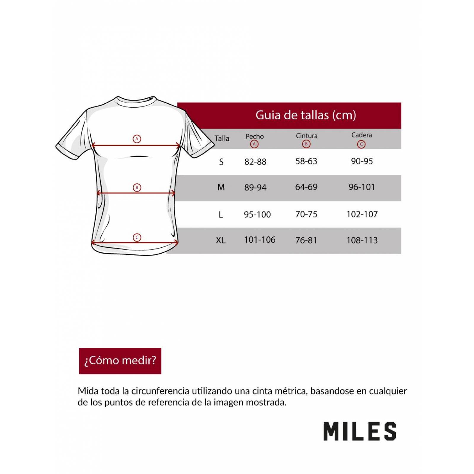 Playera Deportiva Dama Miles Camiseta Blanco 