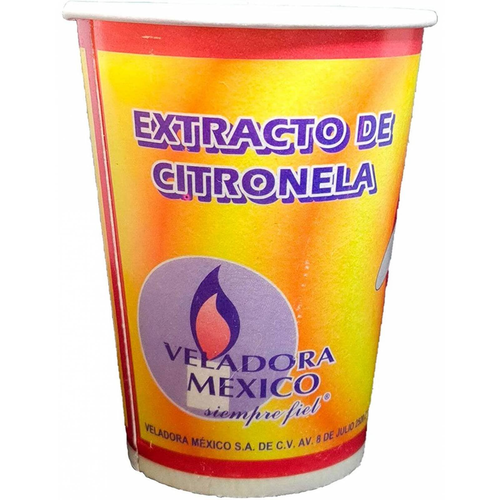 Pack de 24 Veladora México Citronela 