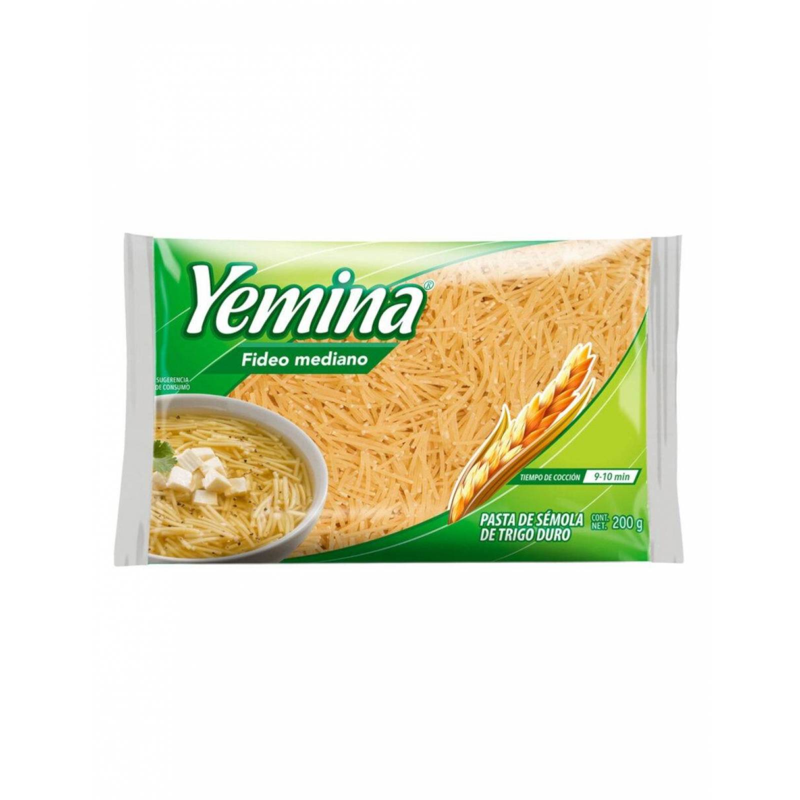 Pack de 24 Sopa para Pasta Yemina Fideo Mediano 200 gr
