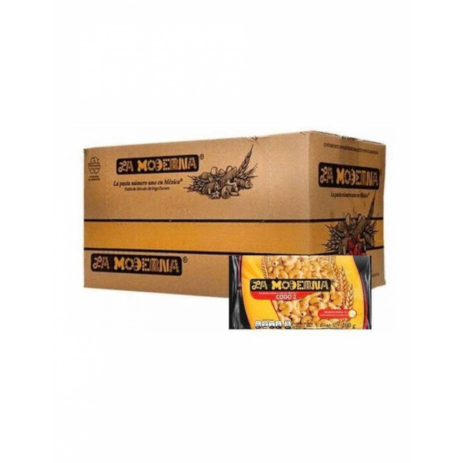 Pack de 20 Sopa para Pasta La Moderna Codo #2 200 gr 