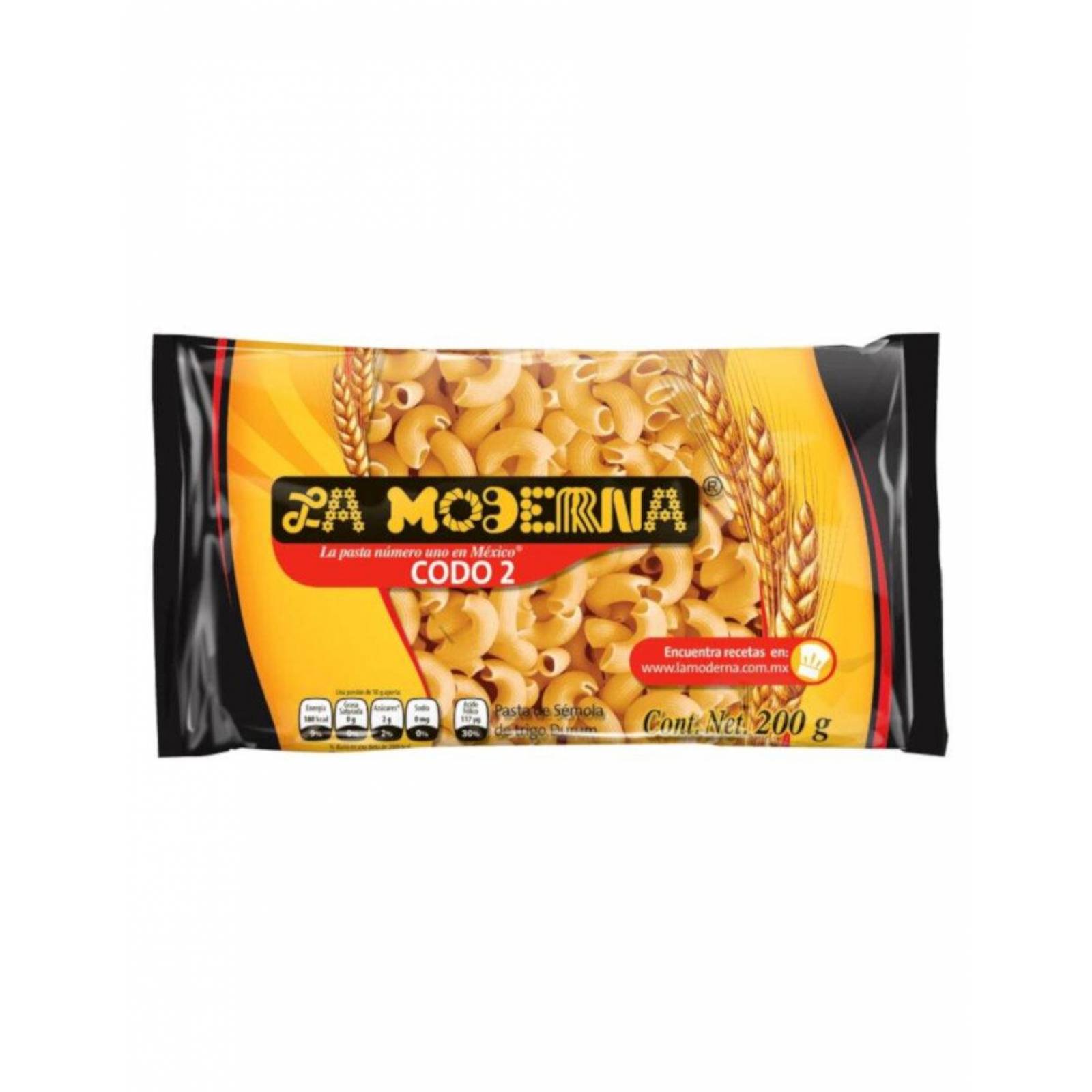 Pack de 20 Sopa para Pasta La Moderna Codo #2 200 gr 