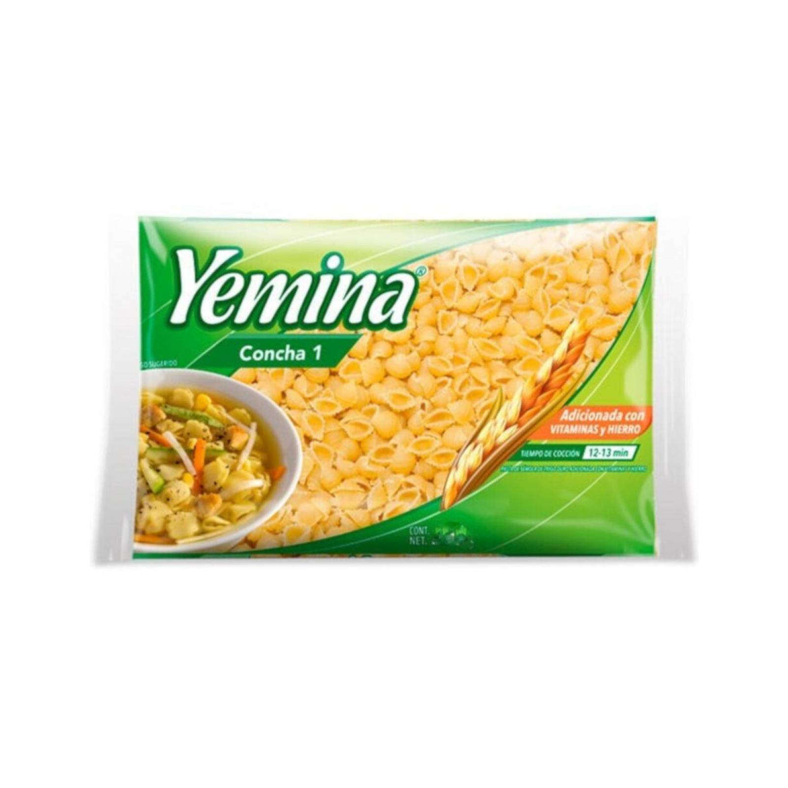 Pack de 24 Sopa para Pasta Yemina Concha #1 200 gr 