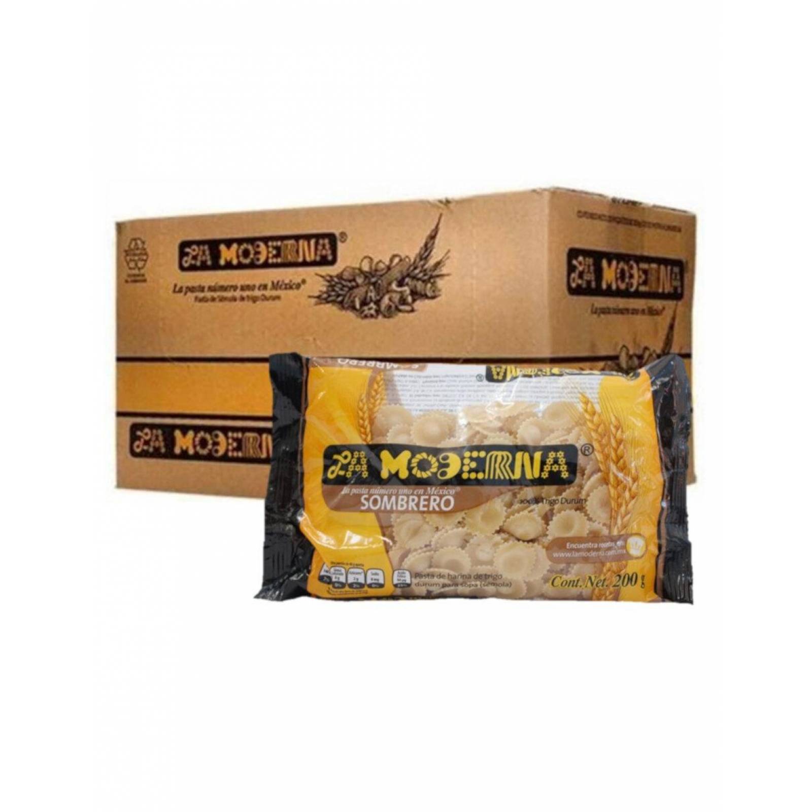 Pack de 20 Sopa para Pasta La Moderna Sombrero 200 gr 