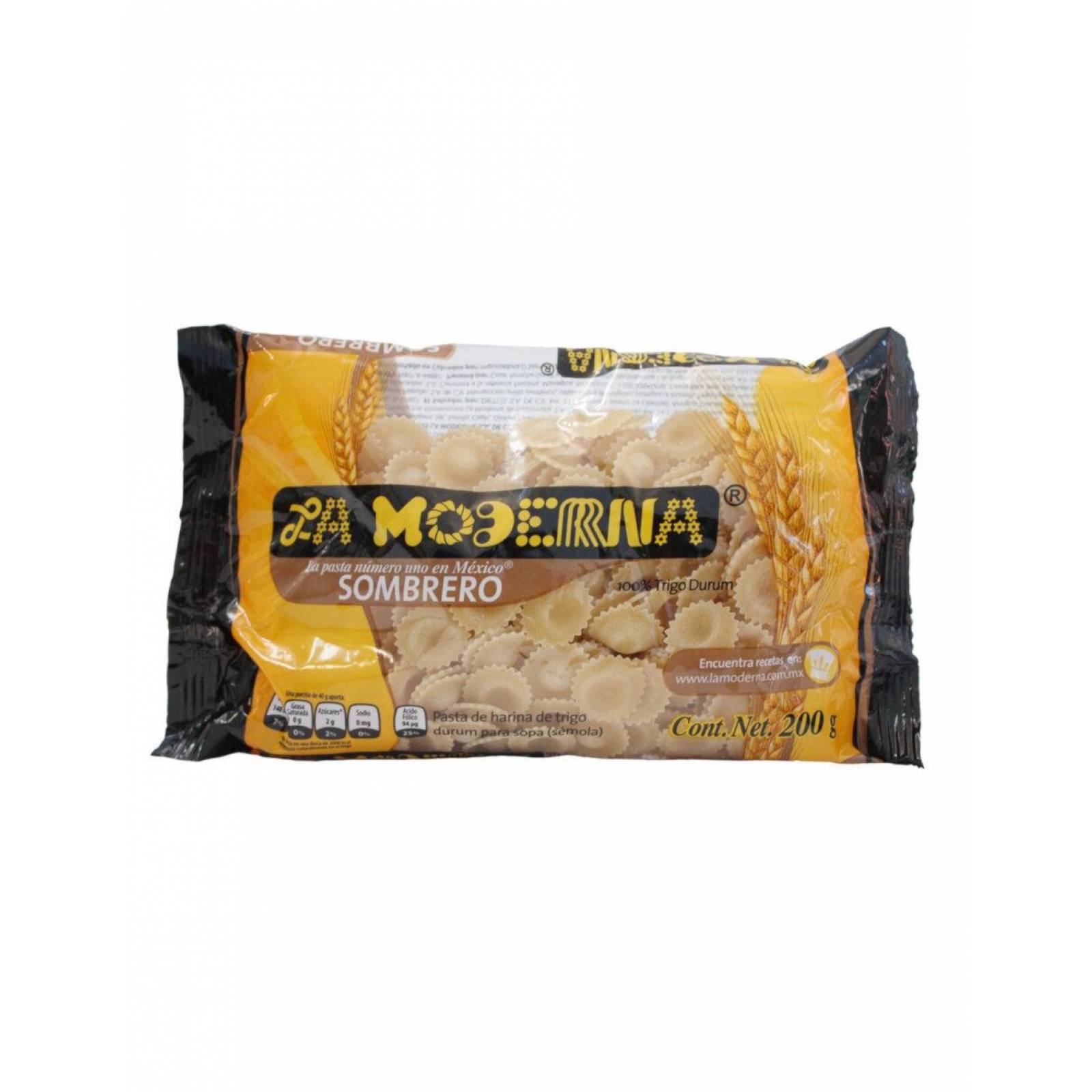 Pack de 20 Sopa para Pasta La Moderna Sombrero 200 gr 