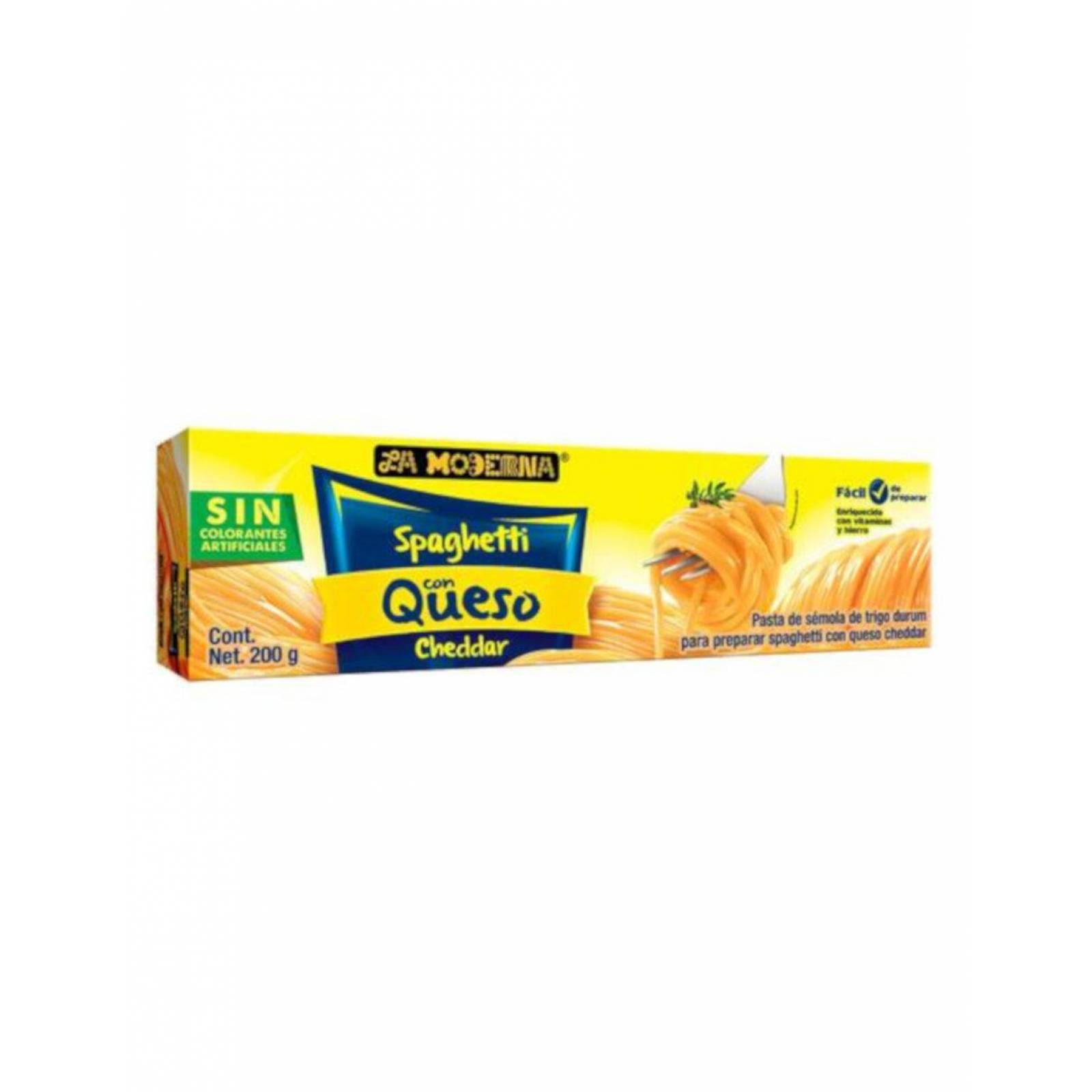 Pack de 20 Sopa Pasta La Moderna Spaguetti C/queso 200 gr