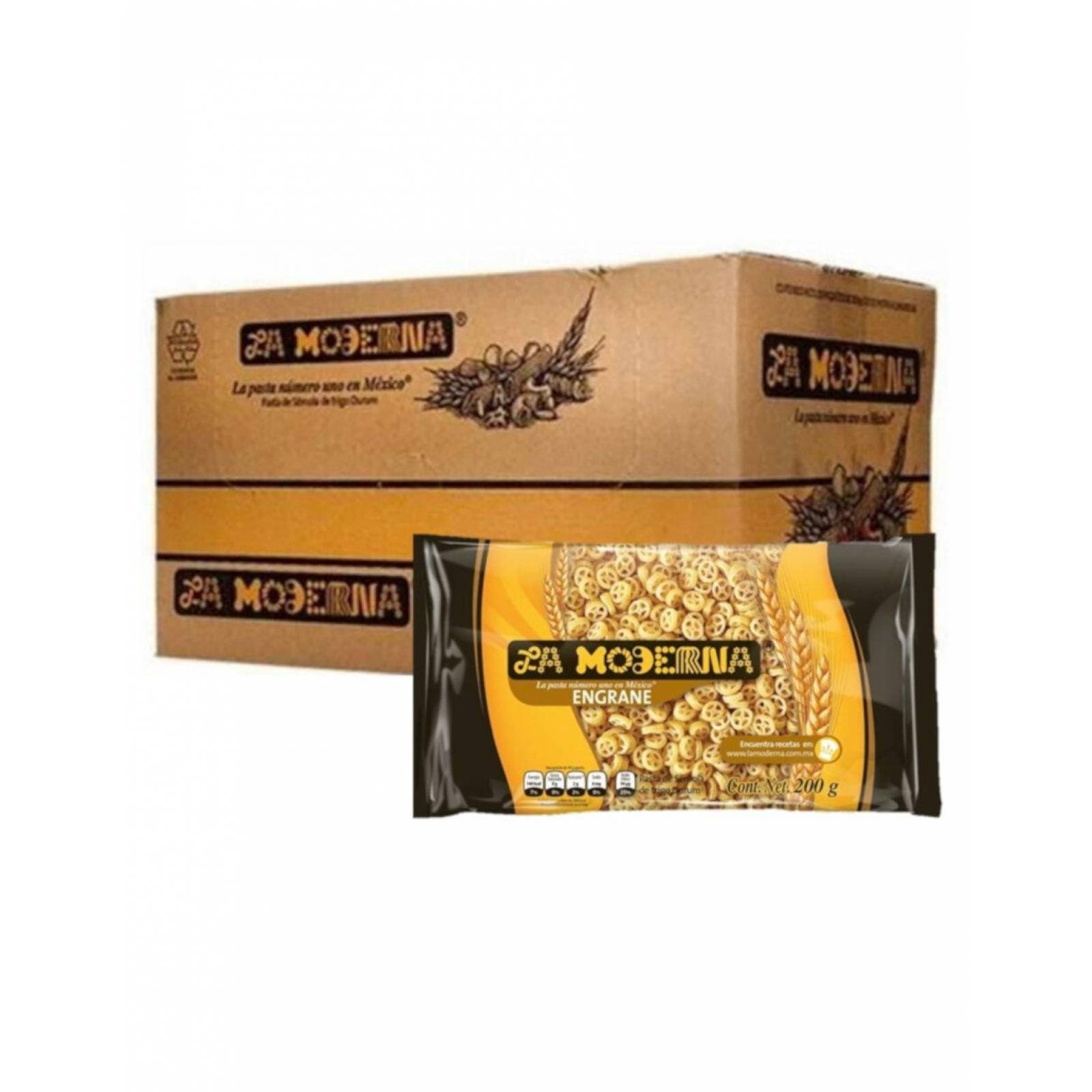 Pack de 20 Sopa para Pasta La Moderna Engrane 200 gr 