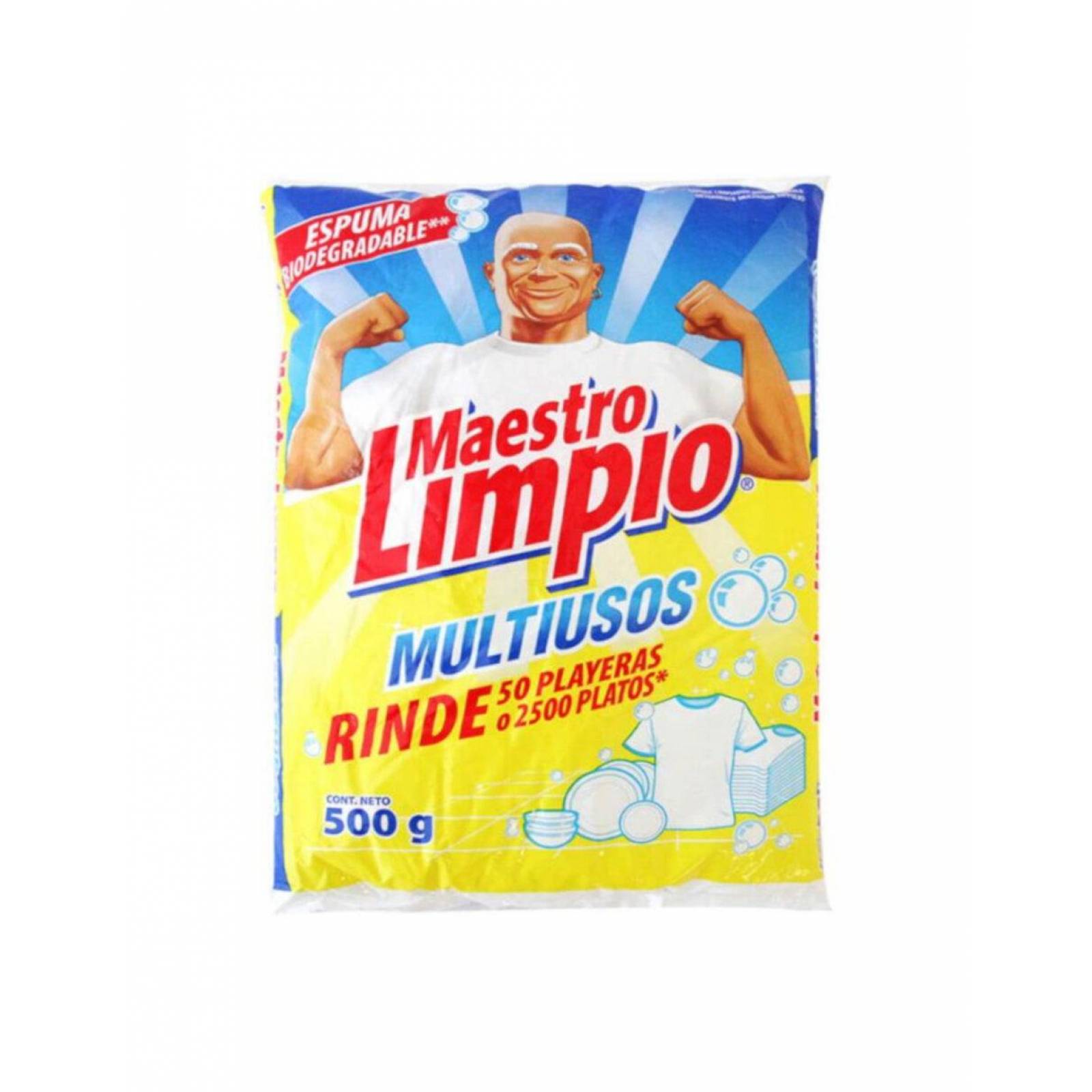 Pack de 15 Detergentes Polvo Maestro Limpio Multiusos 500 gr