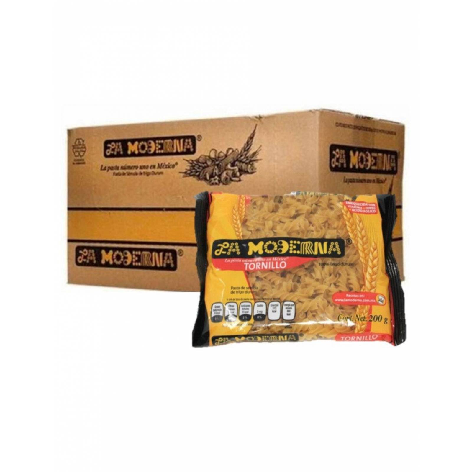 Pack de 20 Sopa para Pasta La Moderna Tornillo 200 gr