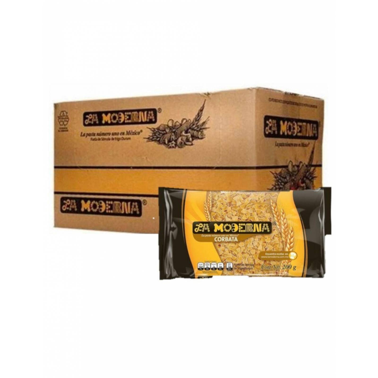 Pack de 20 Sopa para Pasta La Moderna Corbata 200 gr 