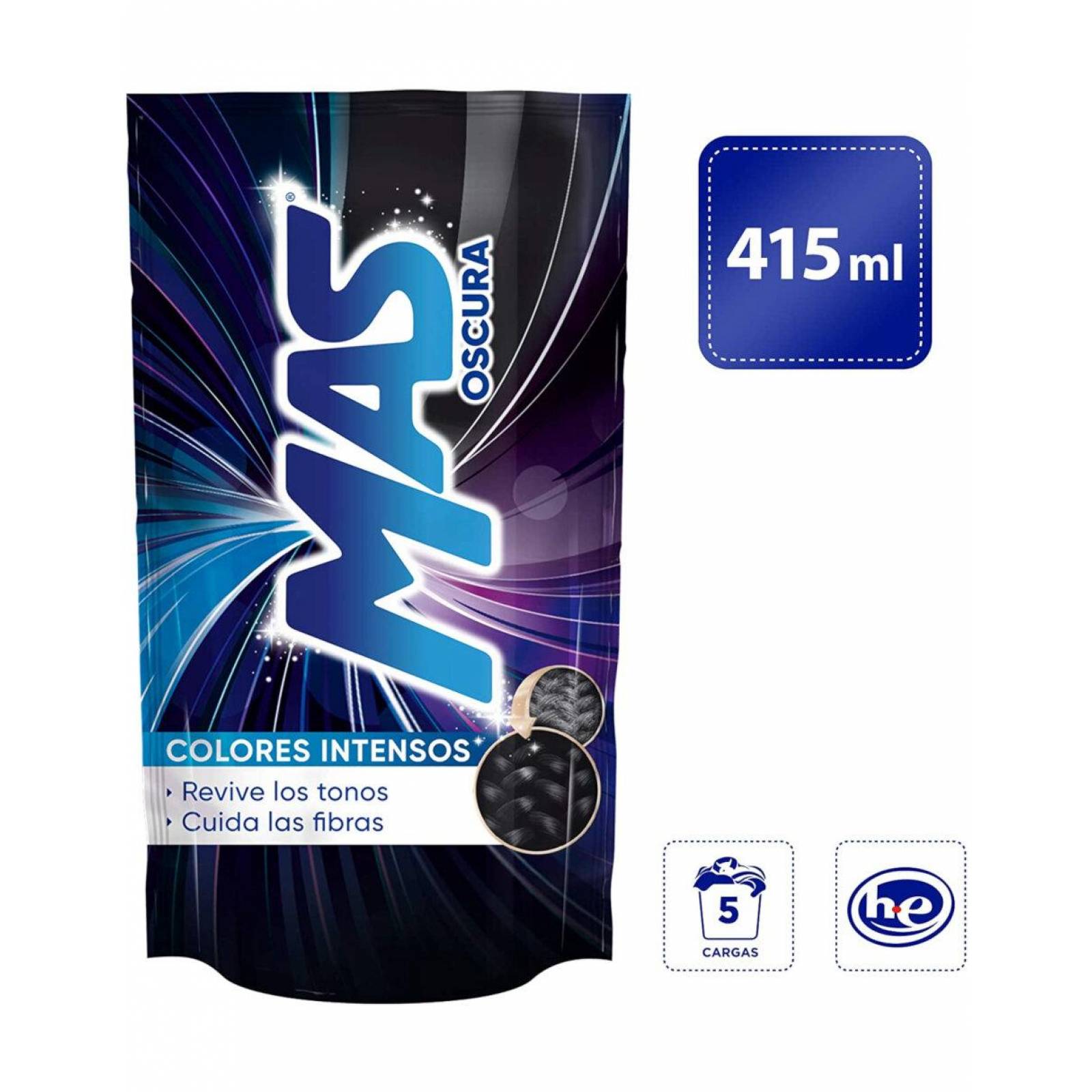 Pack de 18 Detergente Líquido Más Oscura 415 ml
