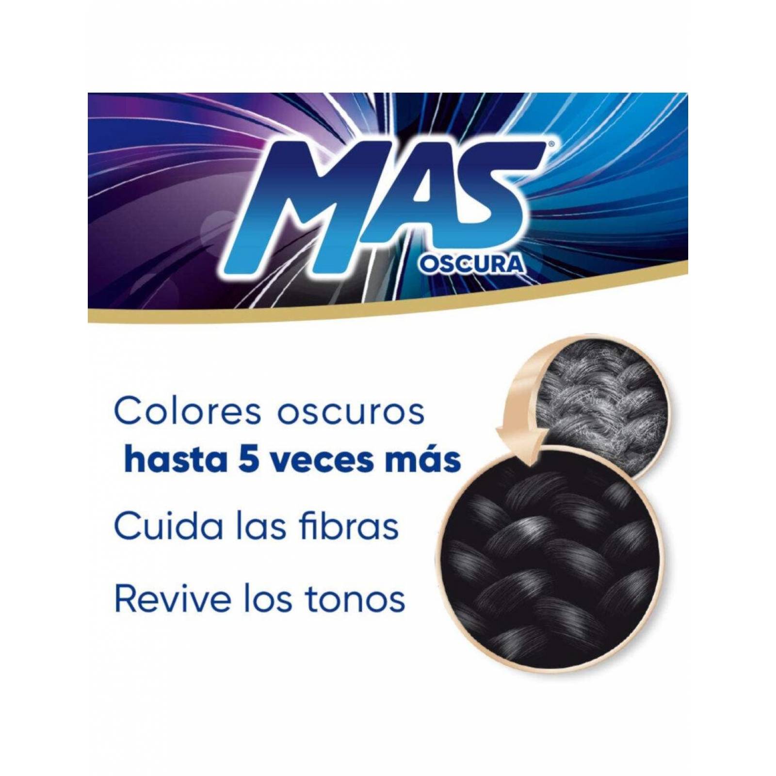 Pack de 18 Detergente Líquido Más Oscura 415 ml