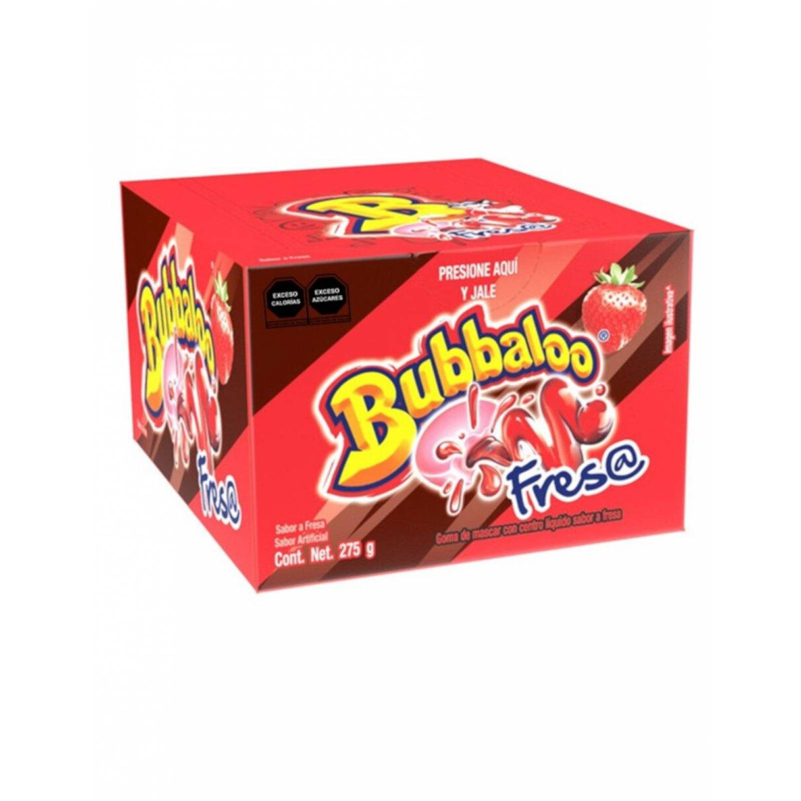 Pack de 32 Chicle Bubbaloo Fresa 50 piezas 