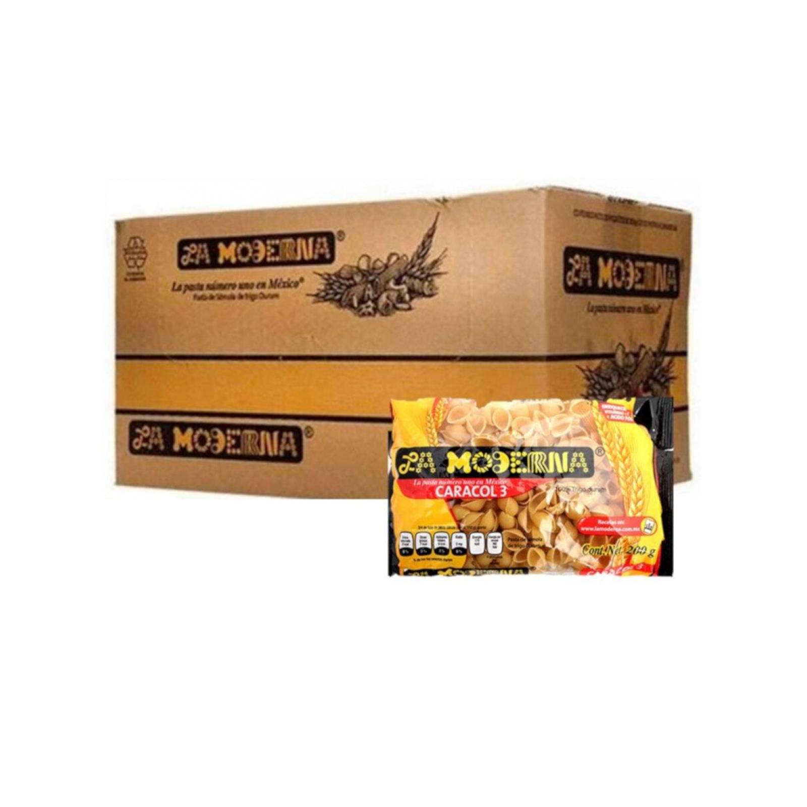 Pack de 20 Sopa para Pasta La Moderna Caracol #3 200 gr