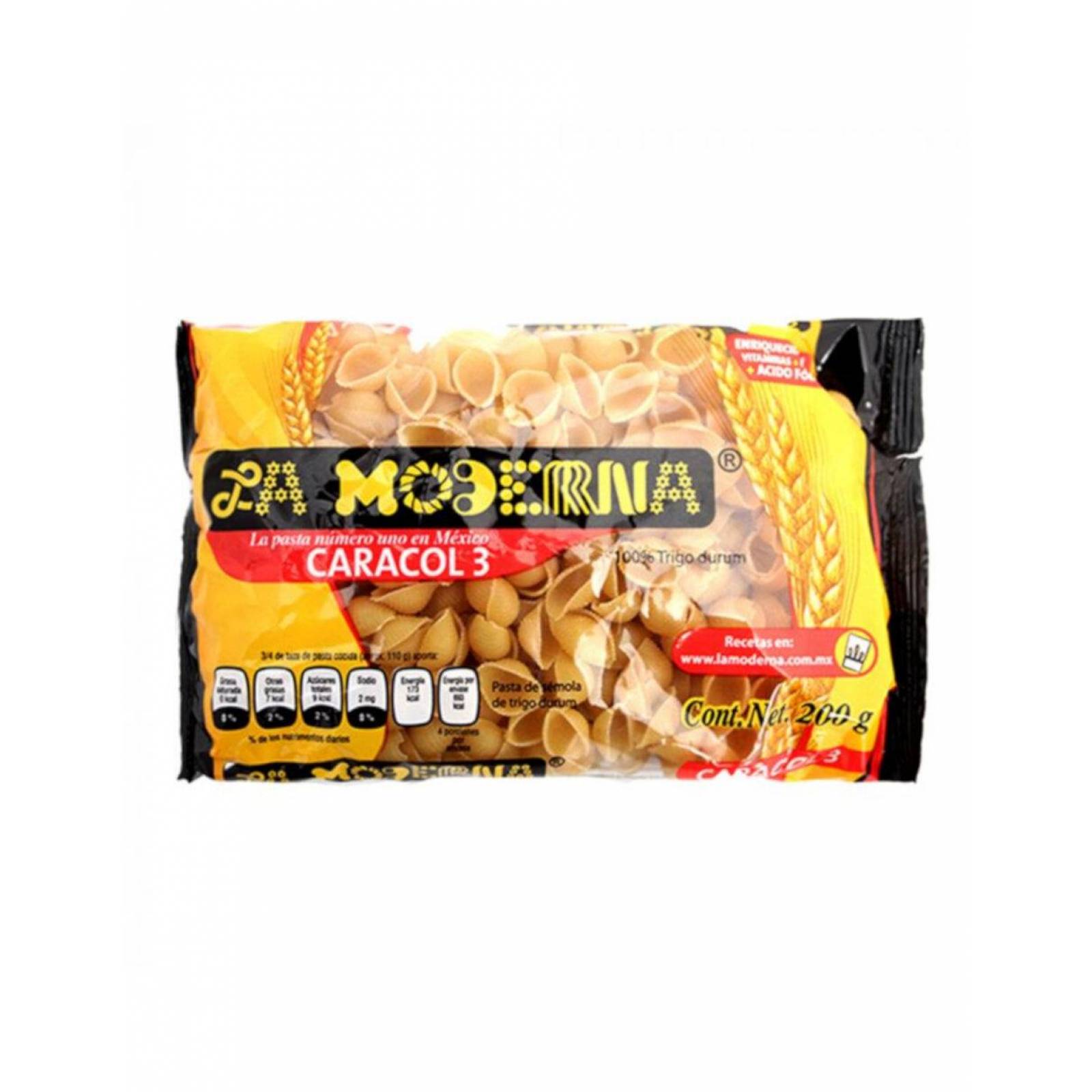 Pack de 20 Sopa para Pasta La Moderna Caracol #3 200 gr
