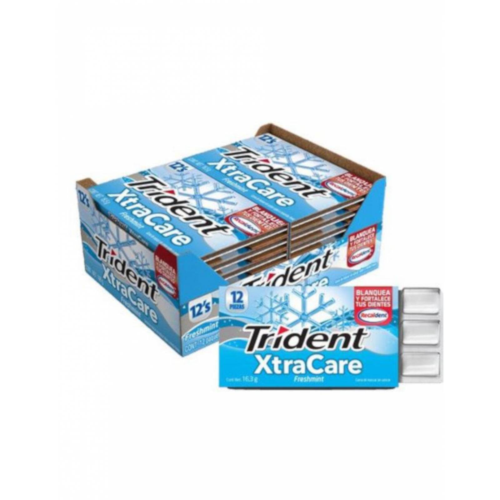 Pack de 32 Chicle Trident XC 12's Fresh 12/16.3 gr 