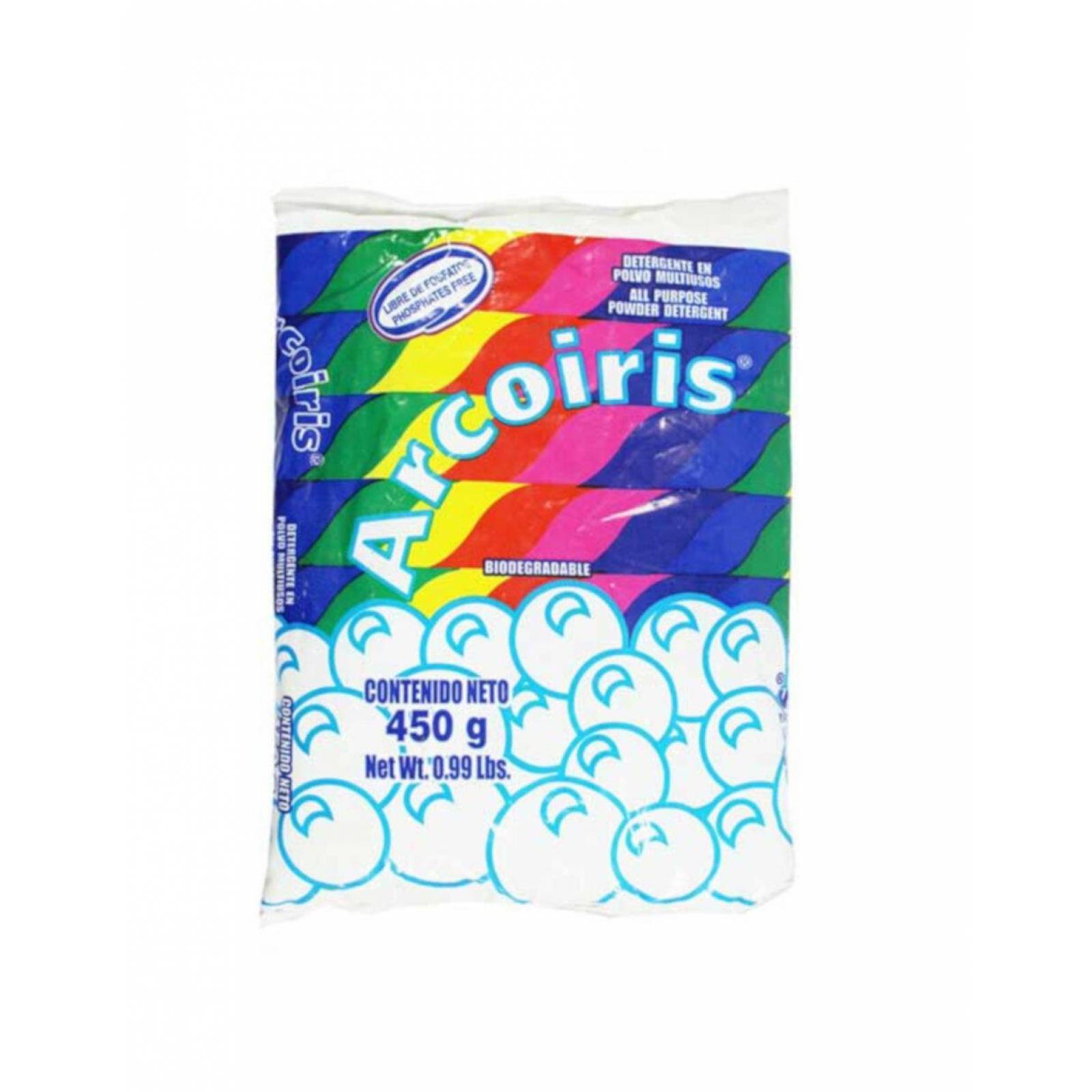Pack de 20 Detergentes en Polvo Arcoiris Multiusos de 450 gr 