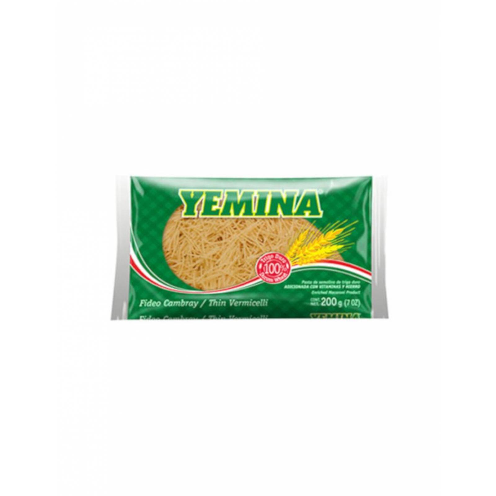 Pack de 24 Sopa para Pasta Yemina Fideo Cambray 200 gr 