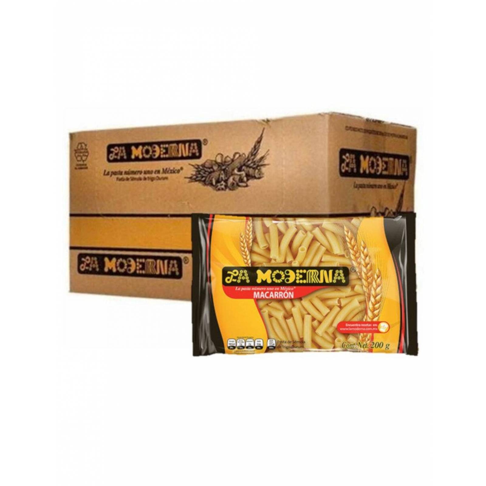 Pack de 20 Sopa para Pasta La Moderna Macarron 200 gr 