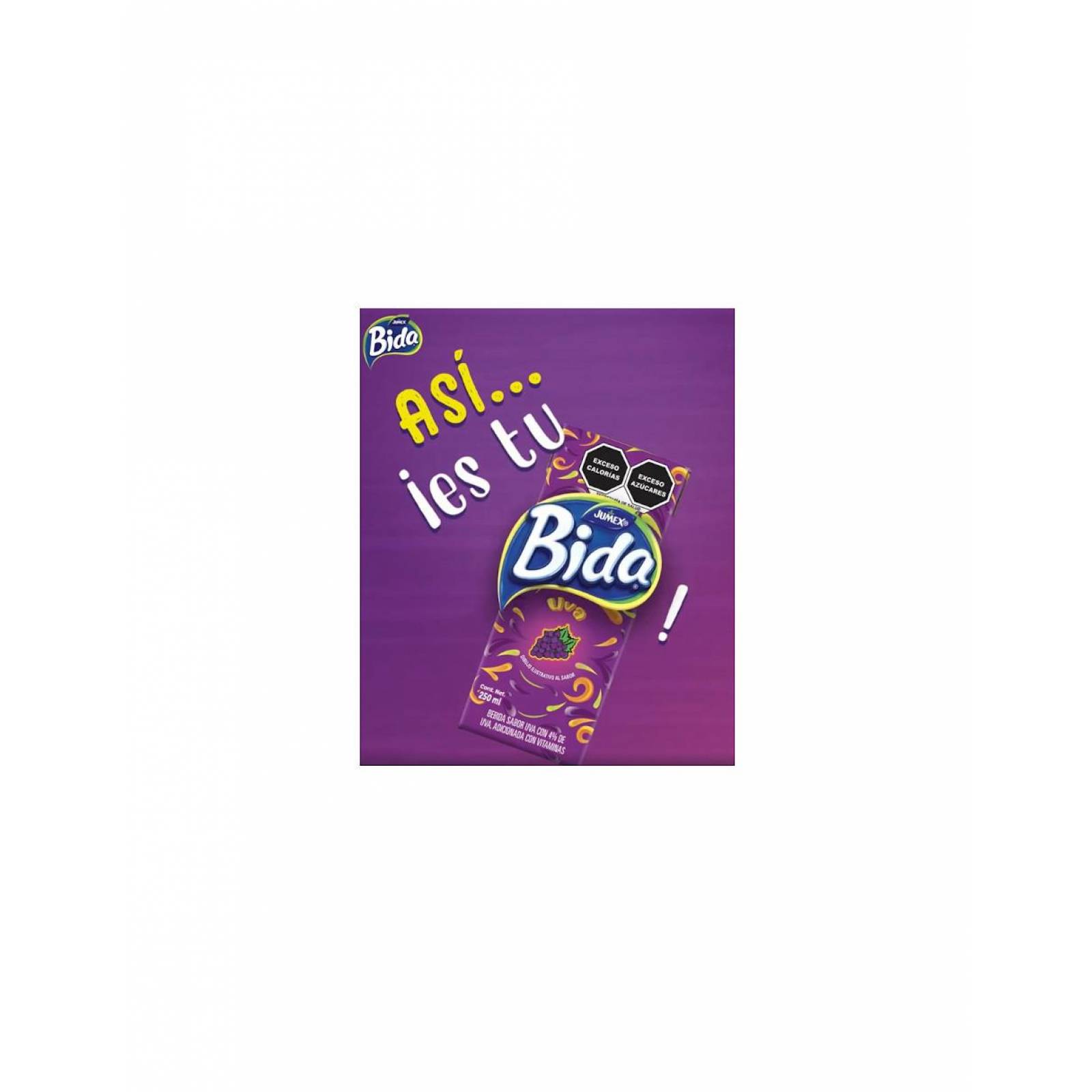 Pack de 12 Jugo de uva Bida Jumex de 250ml 