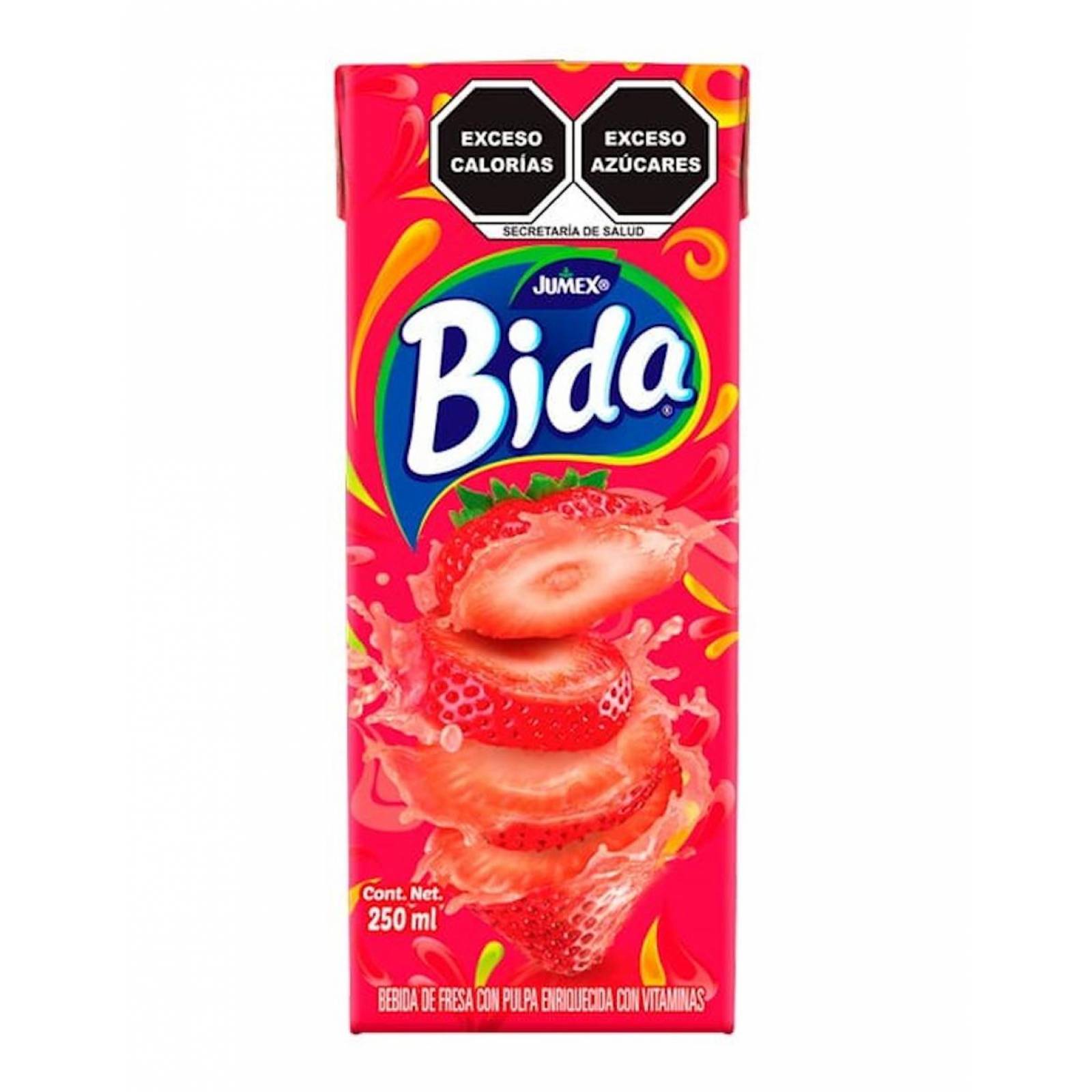 Pack de 12 Jugo de fresa Bida Jumex de 250ml 