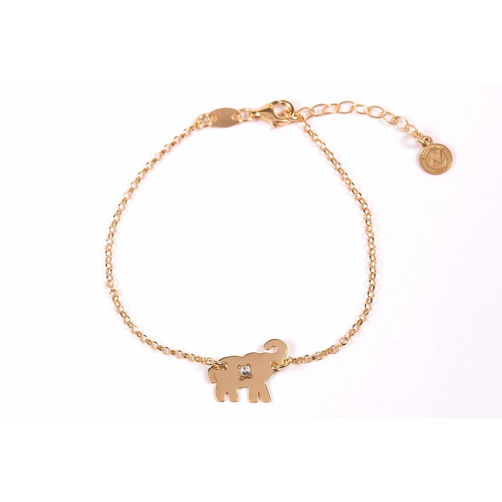 Pulsera Neckmarine en Plata elefante gold Dorado
