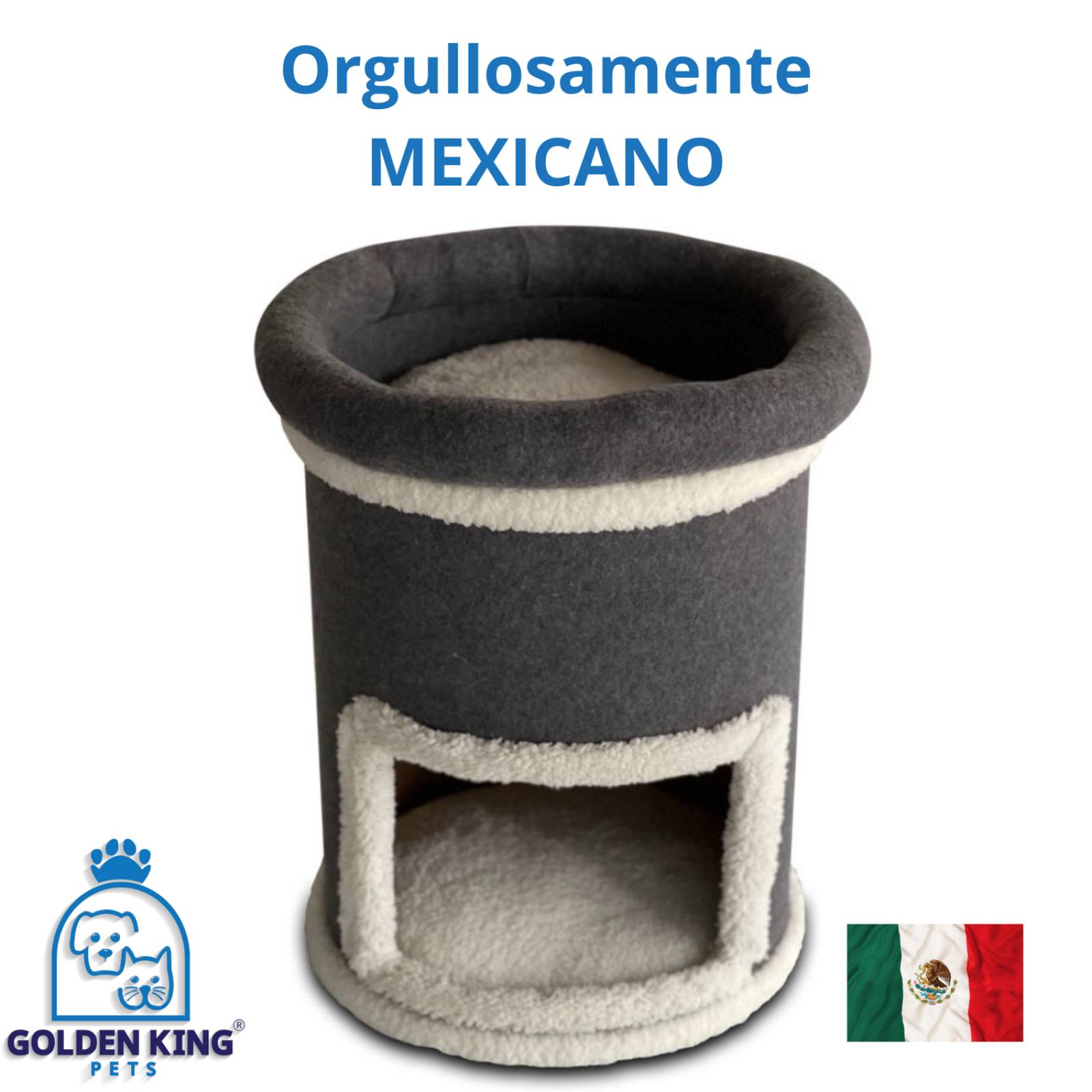 Casa Cama Mueble Rascador Torre Trepador Golden King Todo en 1 