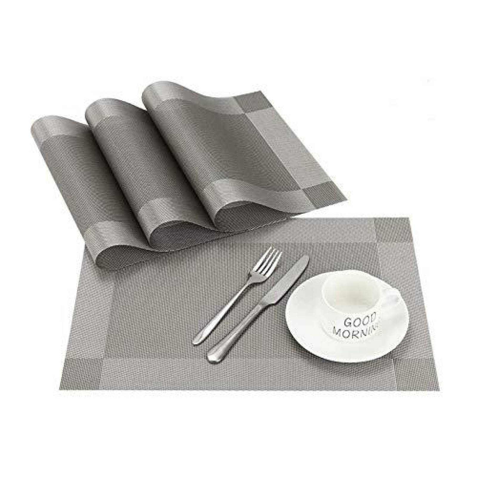 Manteles Scabia de Vinilo Gris