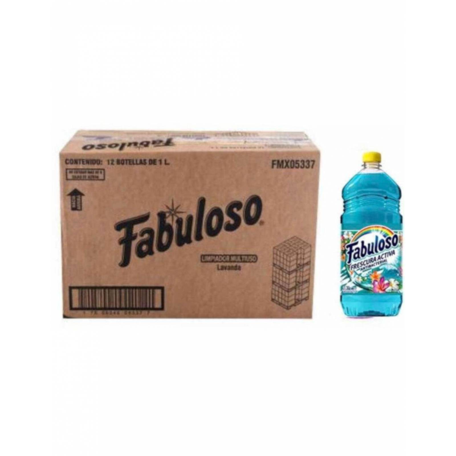Pack de 12 Limpiador Fabuloso Mar Fresco 1 L 