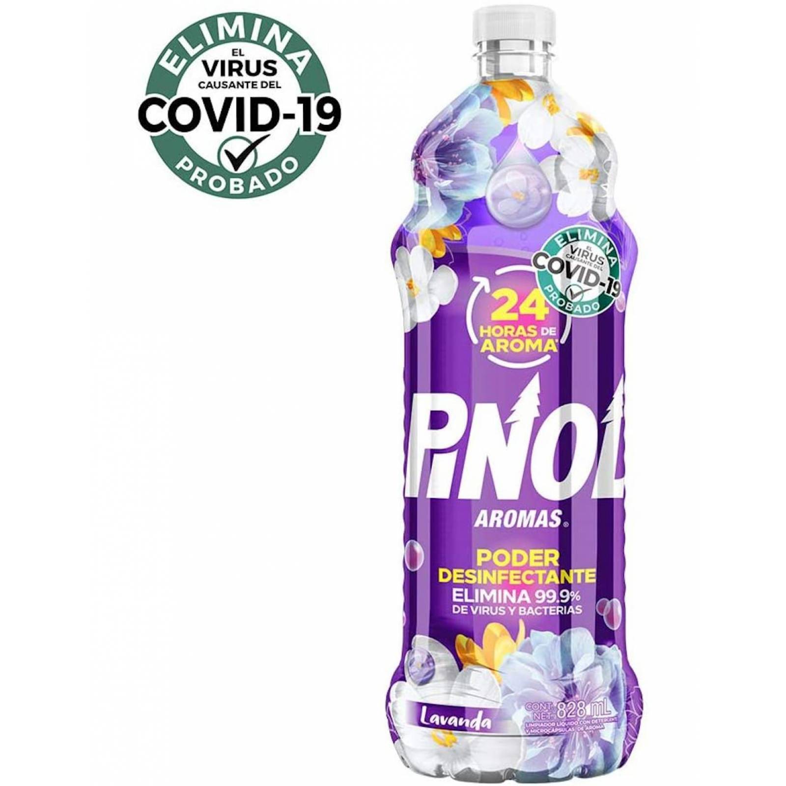 Pack de 12 Limpiador liquido Pinol Aromas Lavanda de 828ml 