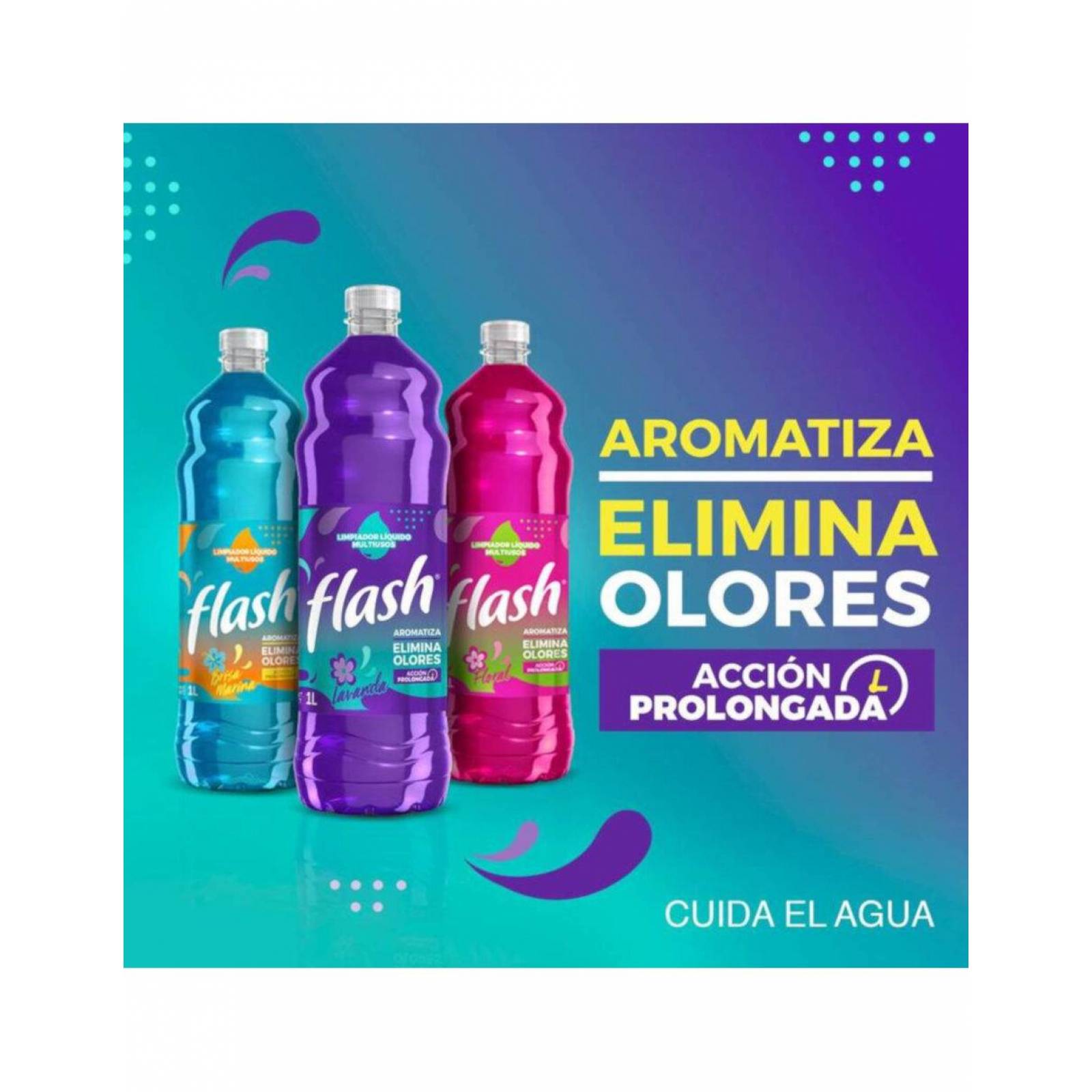 Pack de 20 Limpiador Multiusos Flash Brisa Marina 500 ml