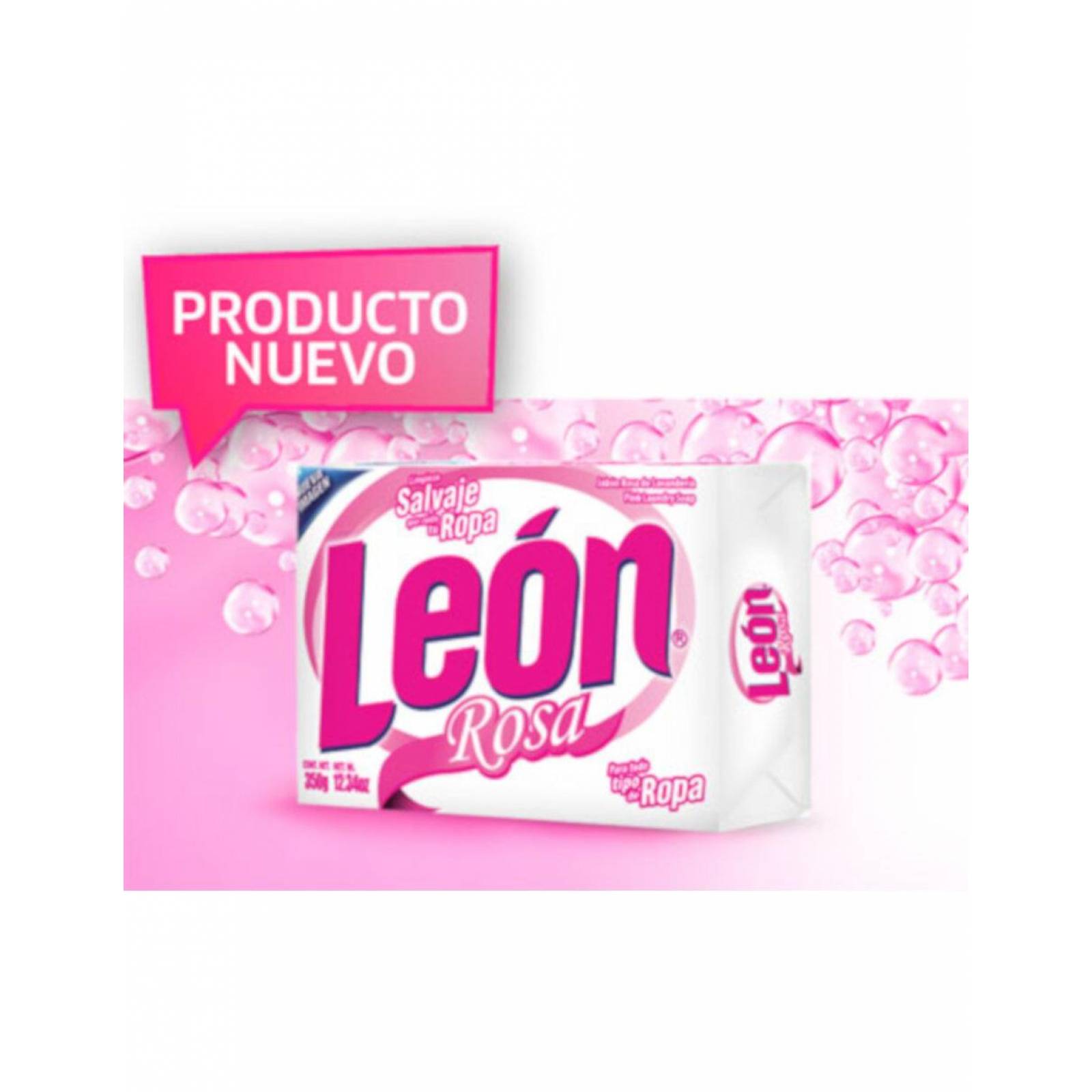 Pack de 20 Jabón Lavandería León Rosa 350 gr