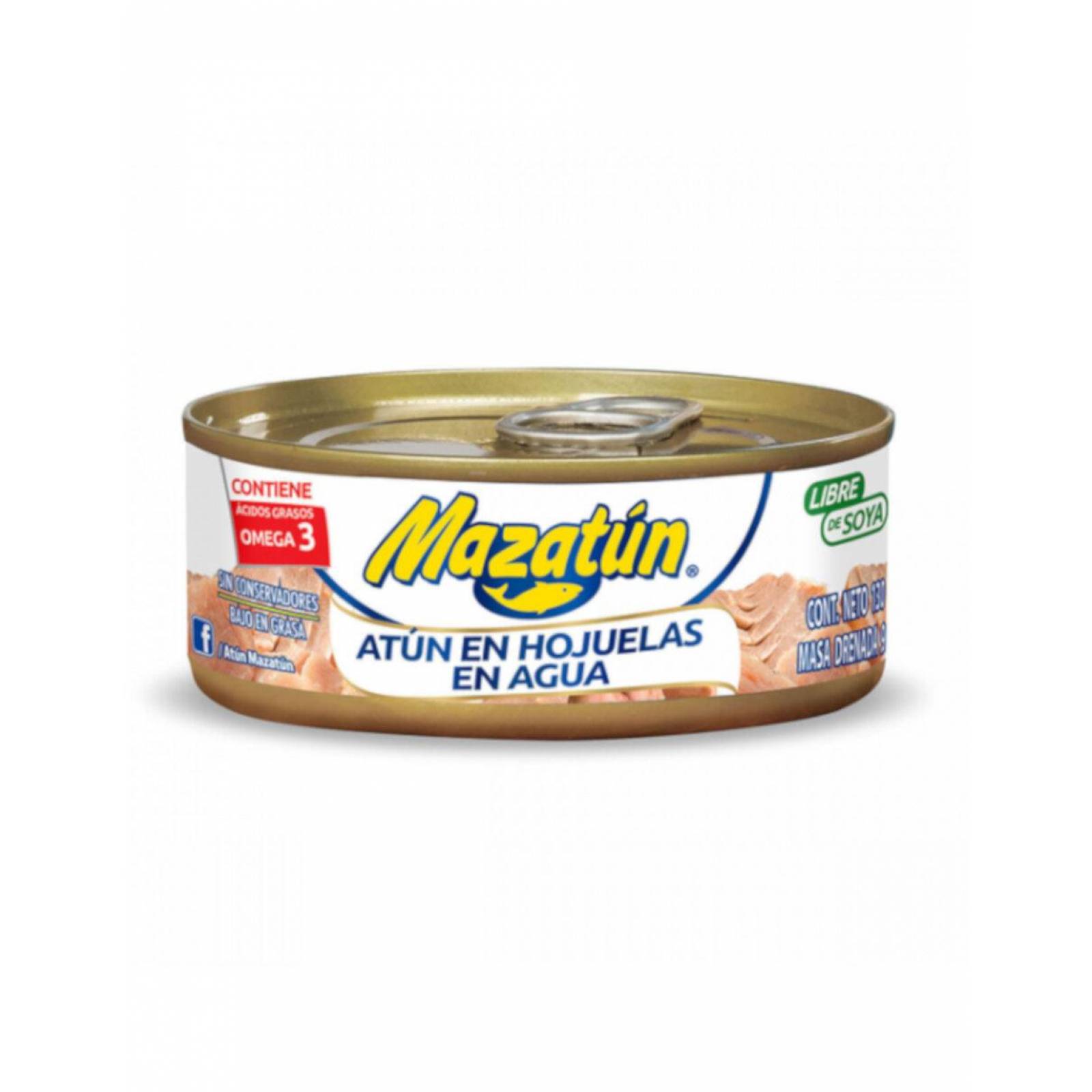 Pack de 48 Atún Mazatún Agua 130 gr 