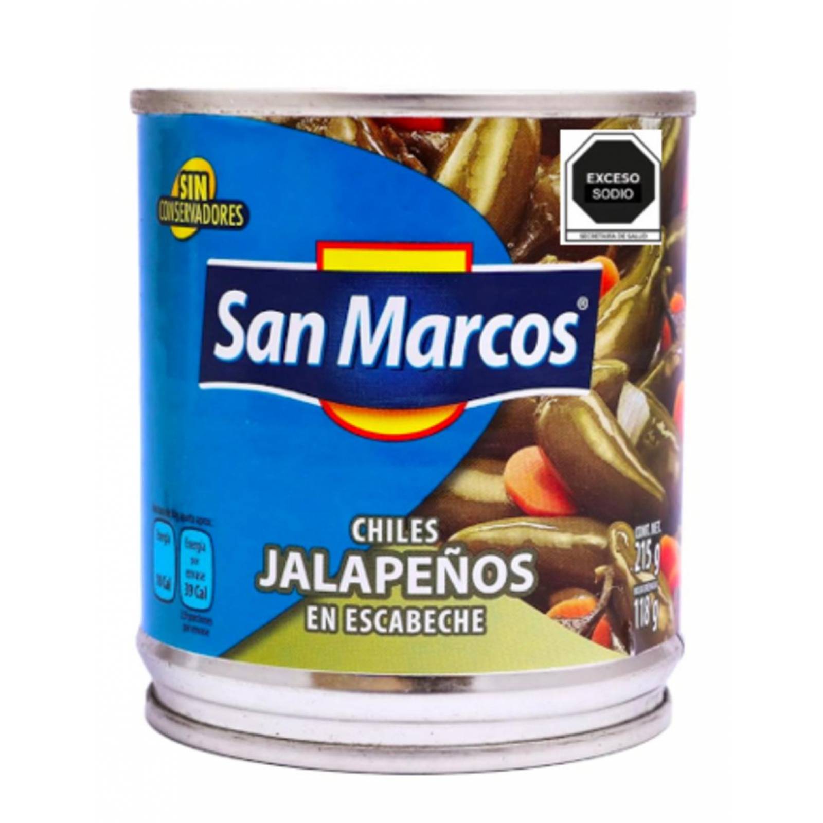 Pack de 24 Chiles San Marcos Jalapeño en Escabeche 215 gr 