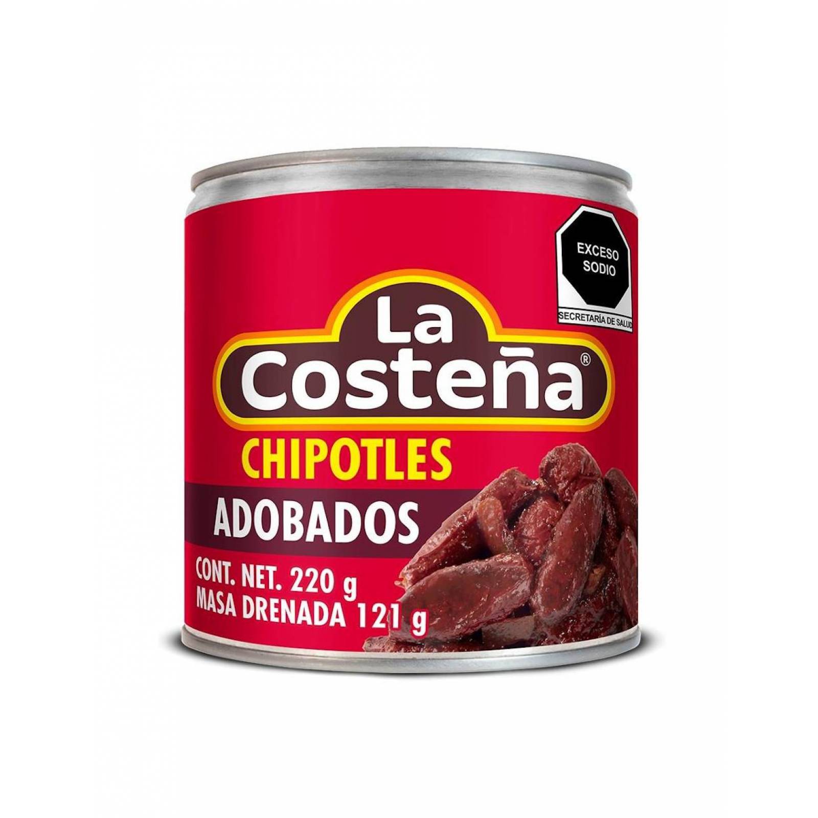 Pack de 24 Chiles chipotles La Costeña de 220g 