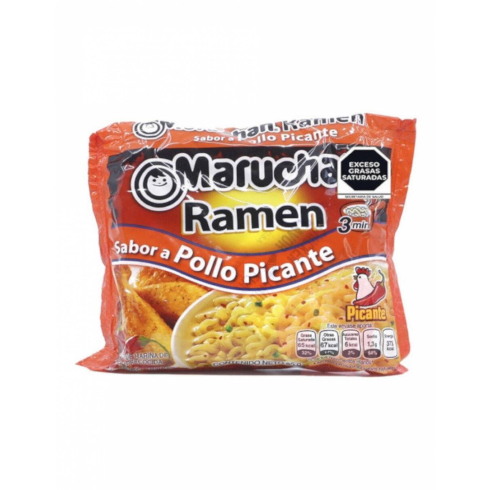 Pack de 24 Sopa Inst. Maruchan Ramen Pollo Picante 85gr 