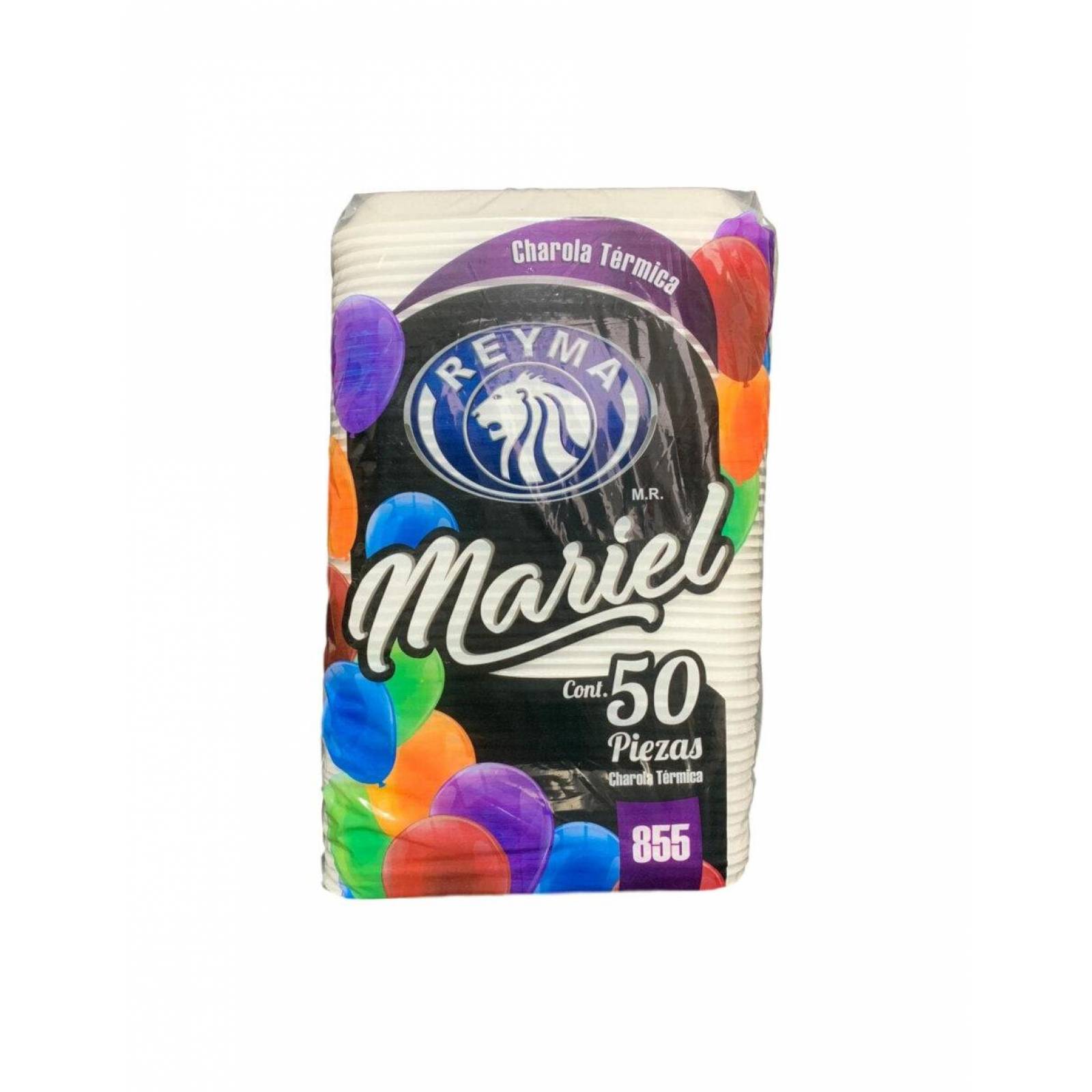 Pack de 10 Charola Desechable Mariel #855 50 piezas 