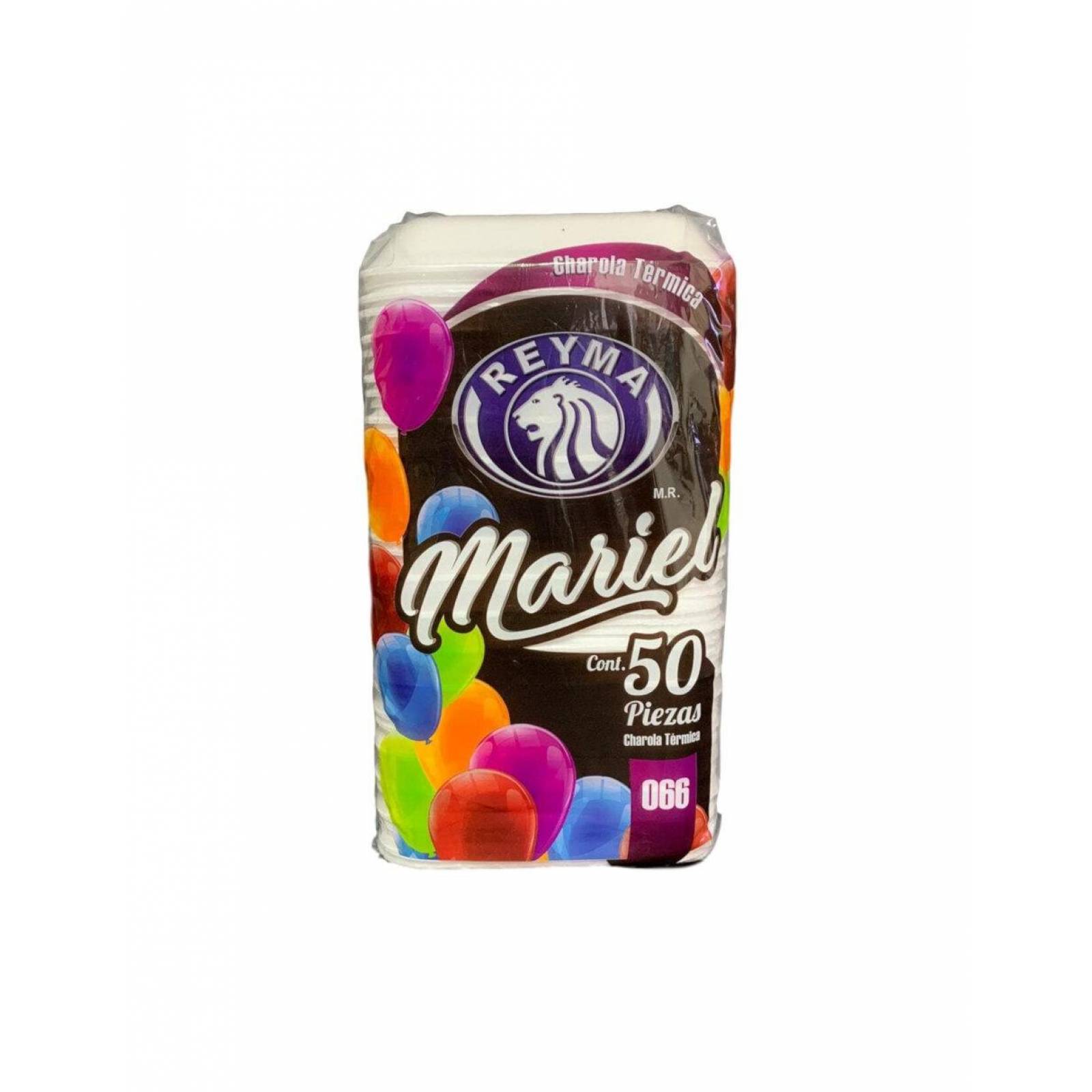 Pack de 10 Charola Desechable Mariel #066 50 piezas