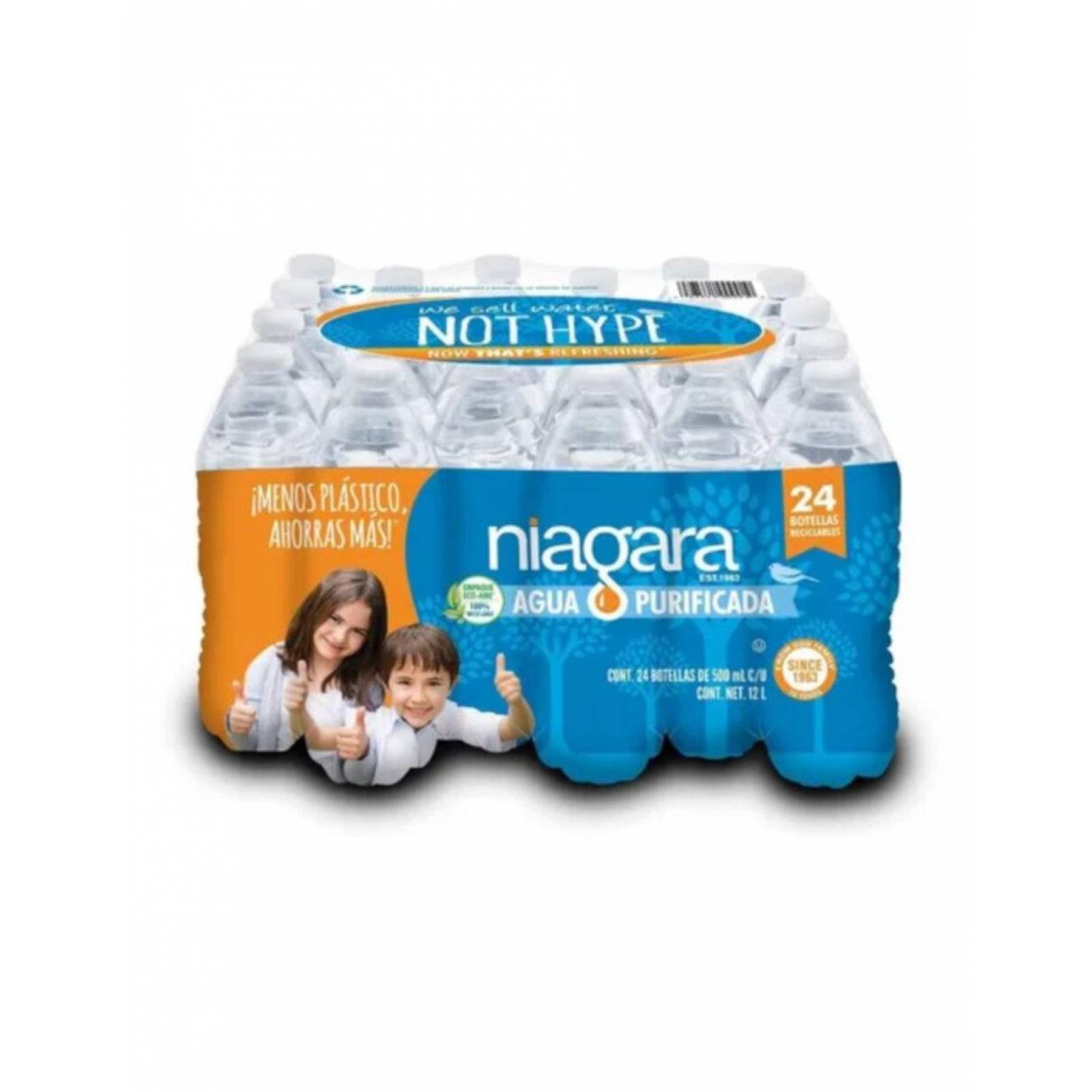 Pack de 24 Agua Niagara Purificada 500 ml 