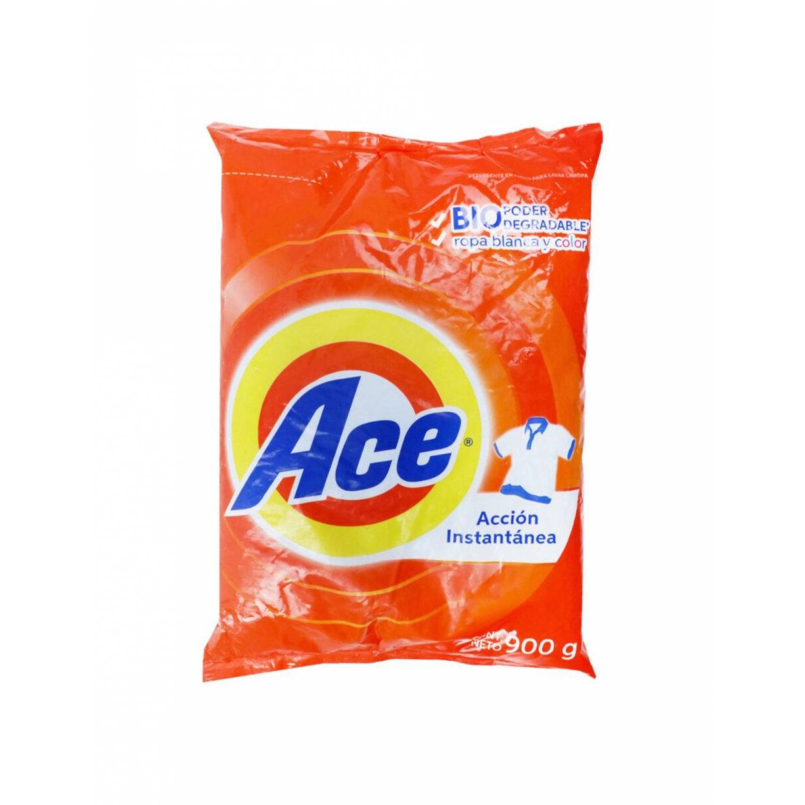 Pack de 10 Detergentes en Polvo Ace Regular 900 gr 