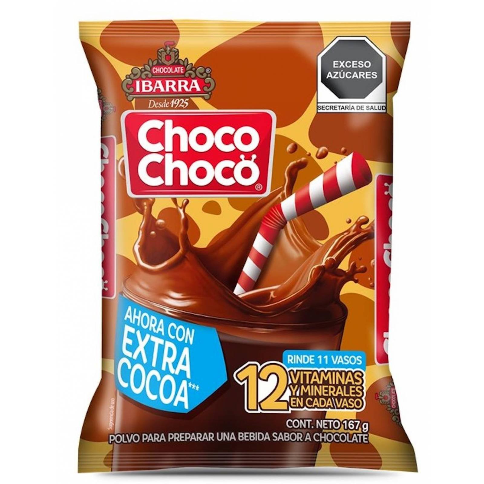 Pack de 24 Chocolate en polvo Ibarra Chocochoco de 167g 
