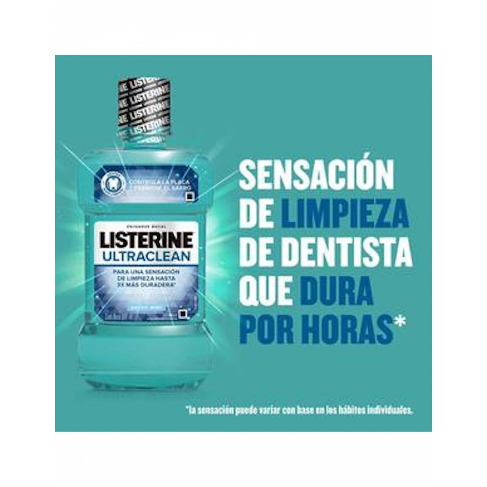 Pack de 12 Enjuague Bucal Listerine Ultra Clean de 500ml 