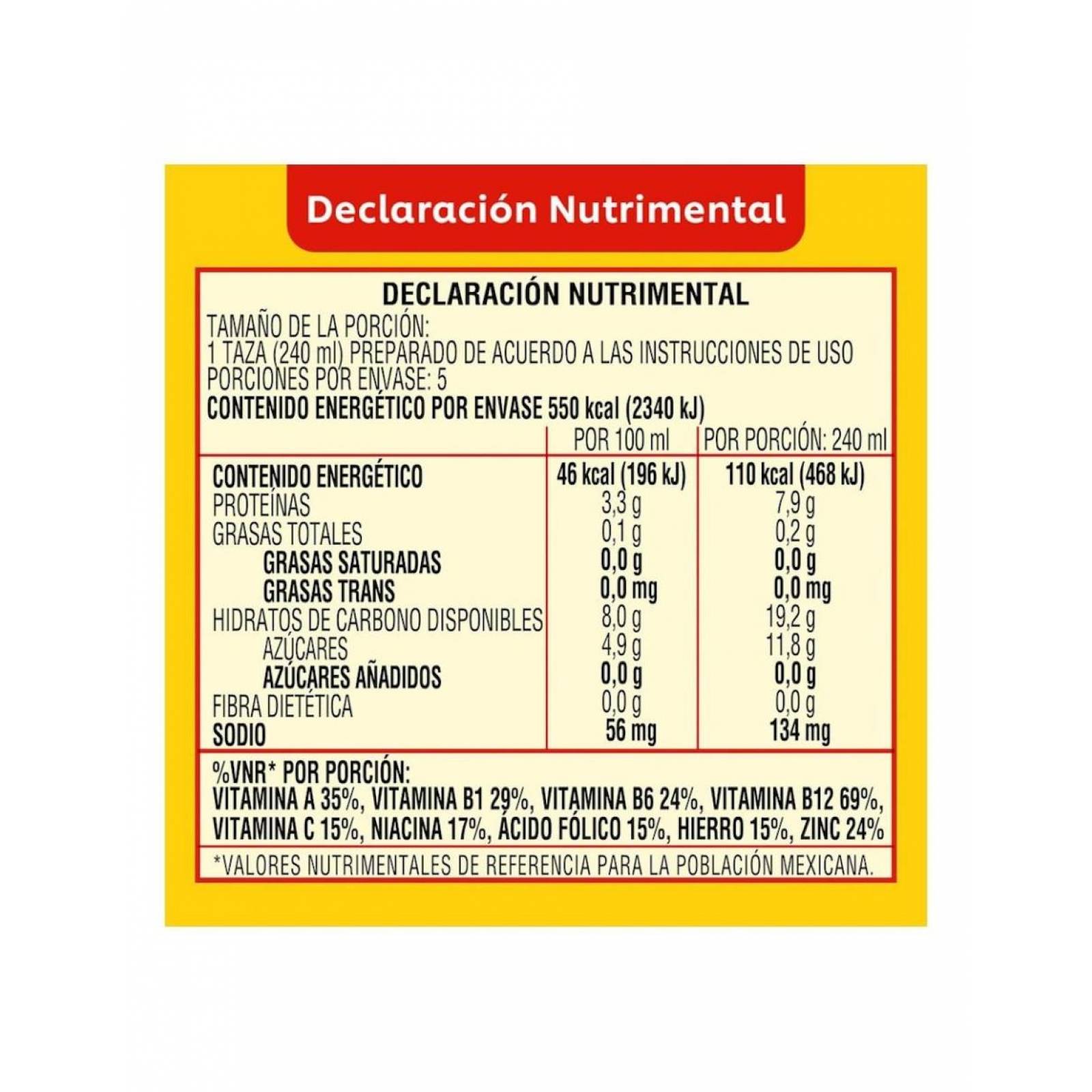 Pack de 6 Atole fécula de maíz Maizena Fresa de 24/47g 
