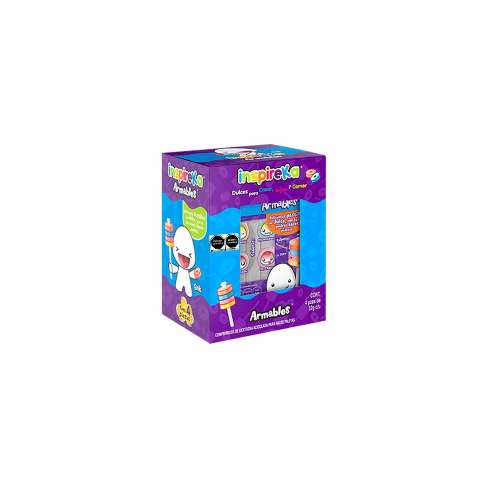 Pack de 8 Dulce Sonrics Inspireka Armables de 4/32g