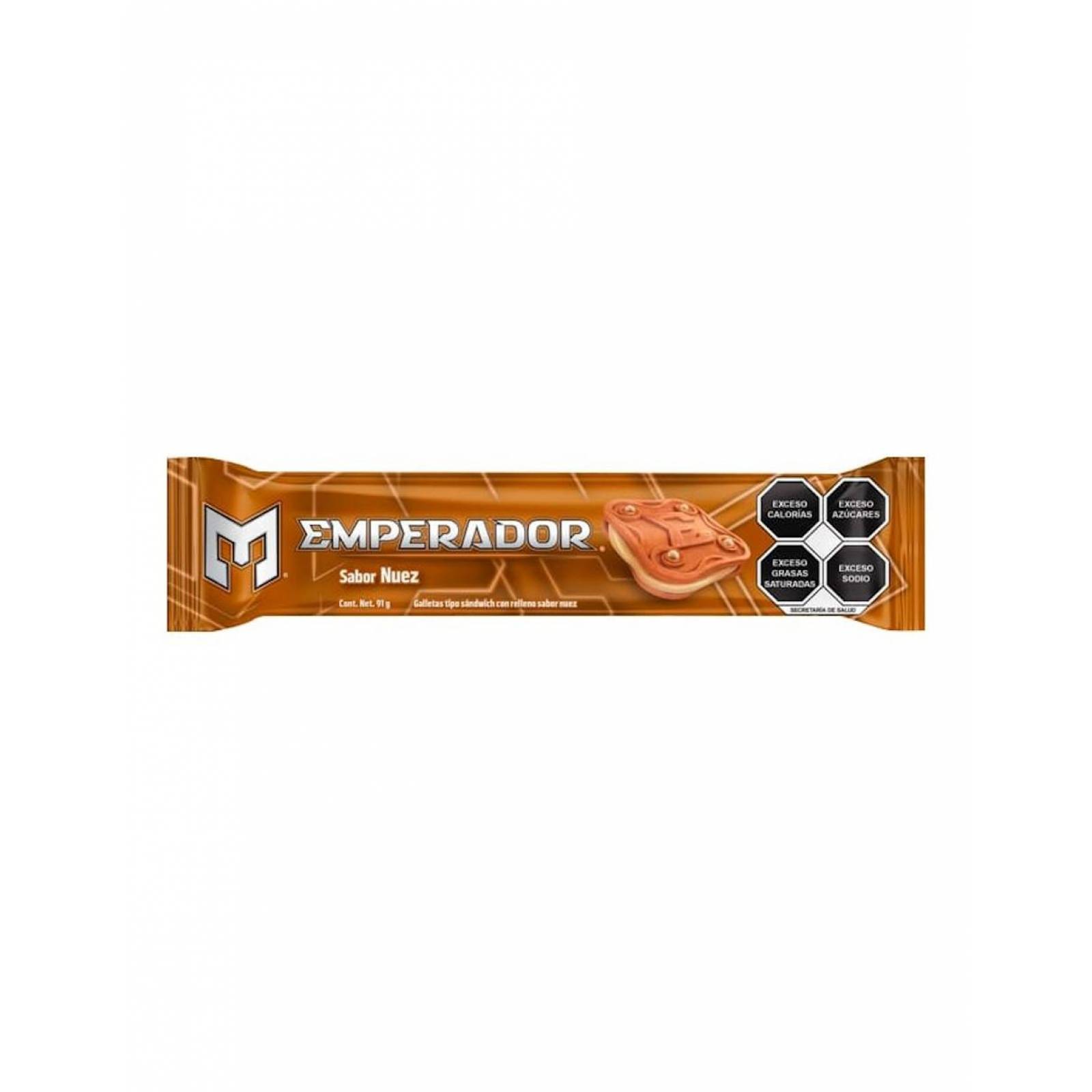 Pack de 16 Galletas Gamesa Emperador Nuez de 91g 