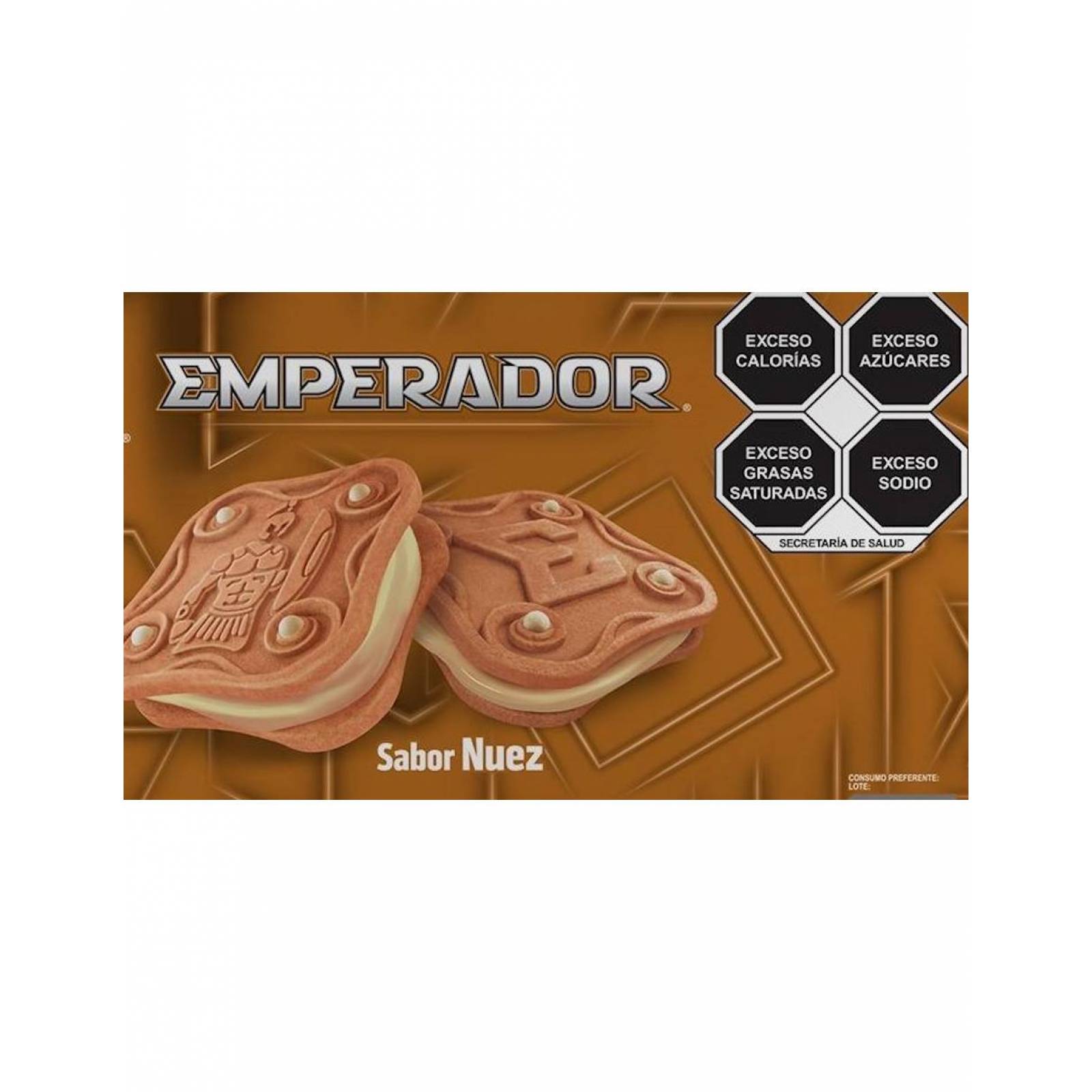 Pack de 16 Galletas Gamesa Emperador Nuez de 91g 