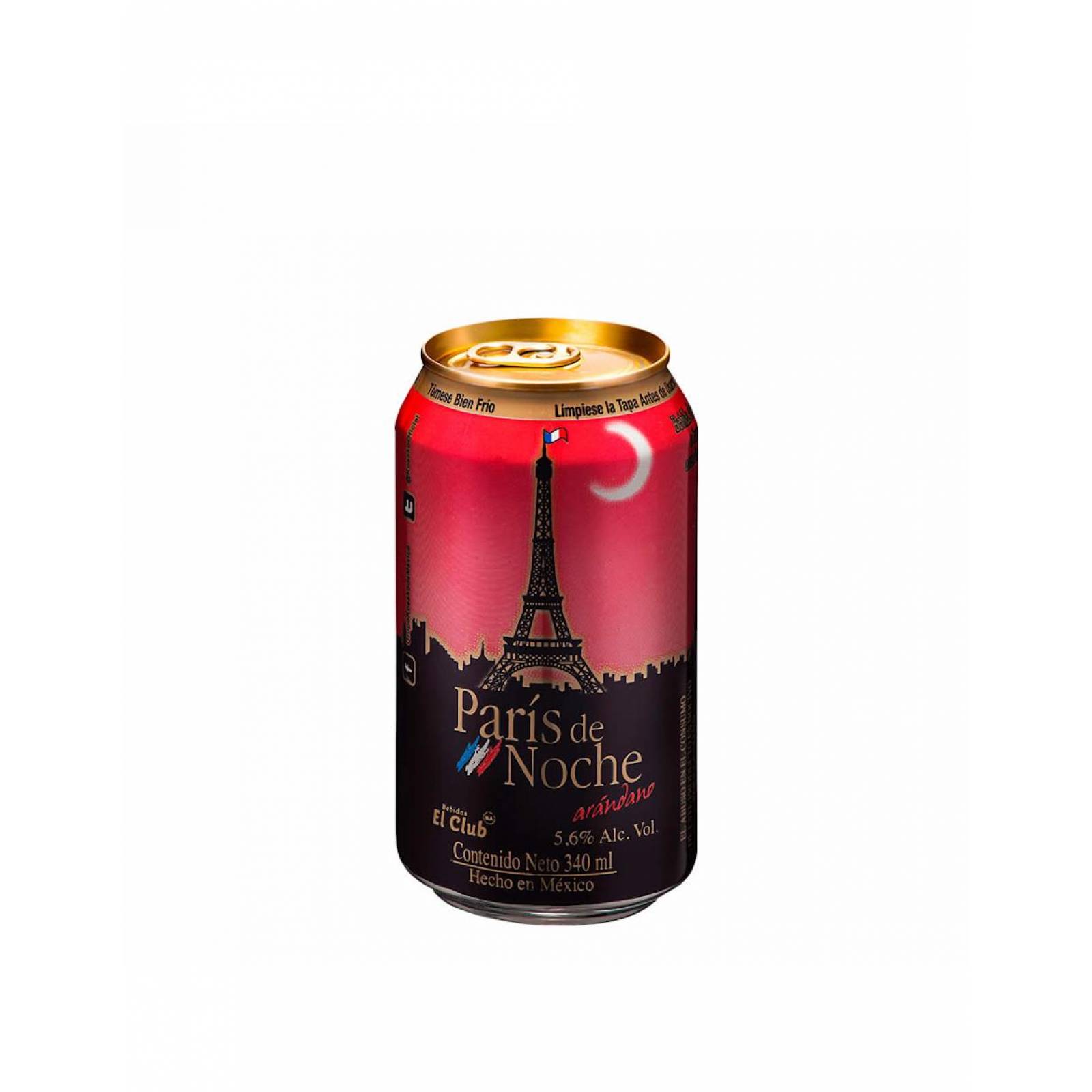 Pack de 12 Mezcla Coñac París de Noche Arándano de 340ml 