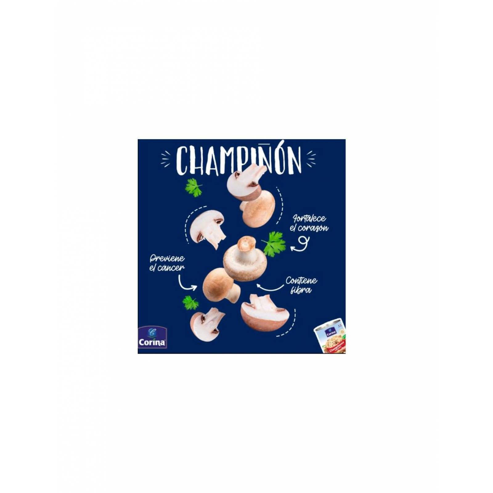 Pack de 24 Champiñones Corina Rebanados de 186g