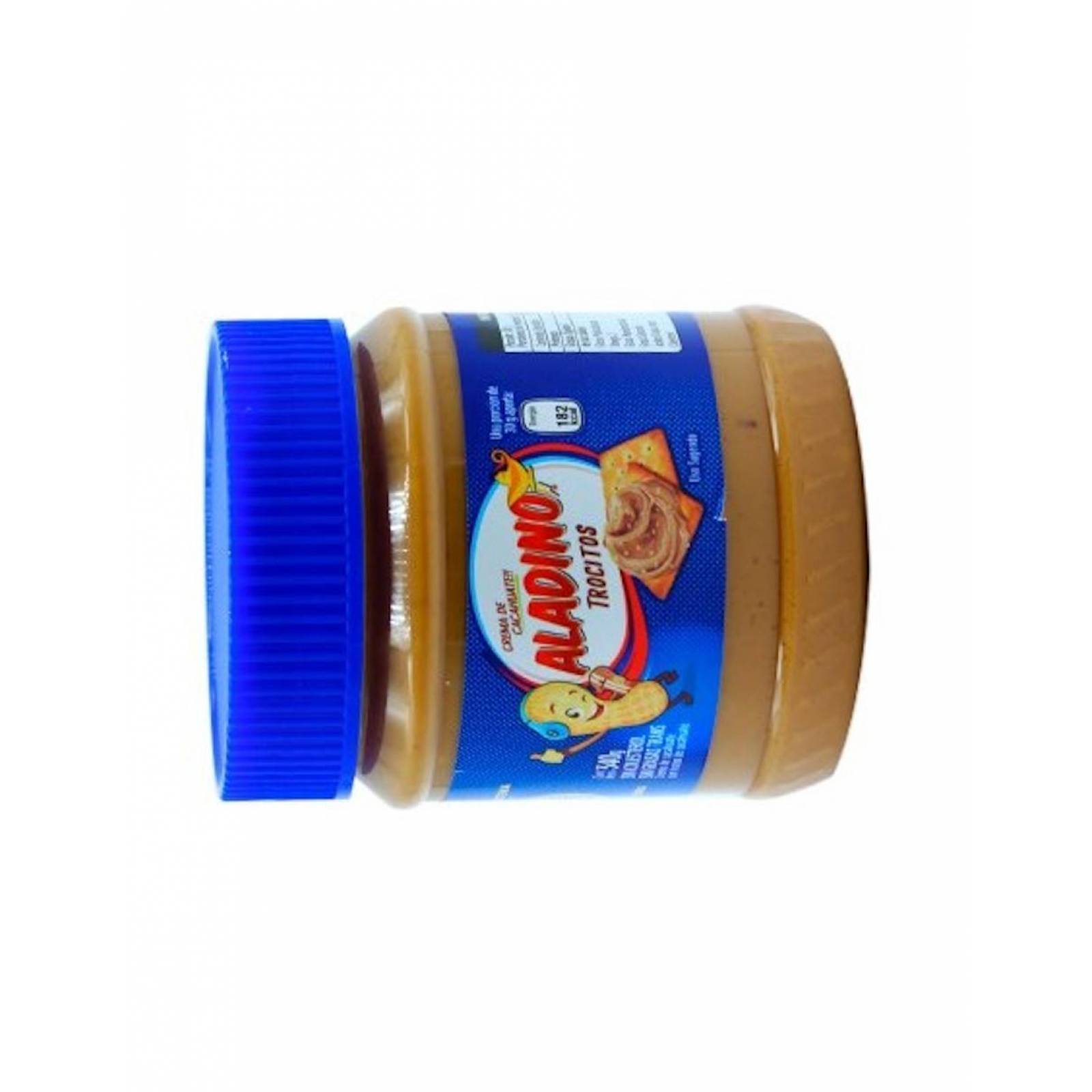 Pack de 12 Crema Aladino Cacahuate Trocito de 340g 